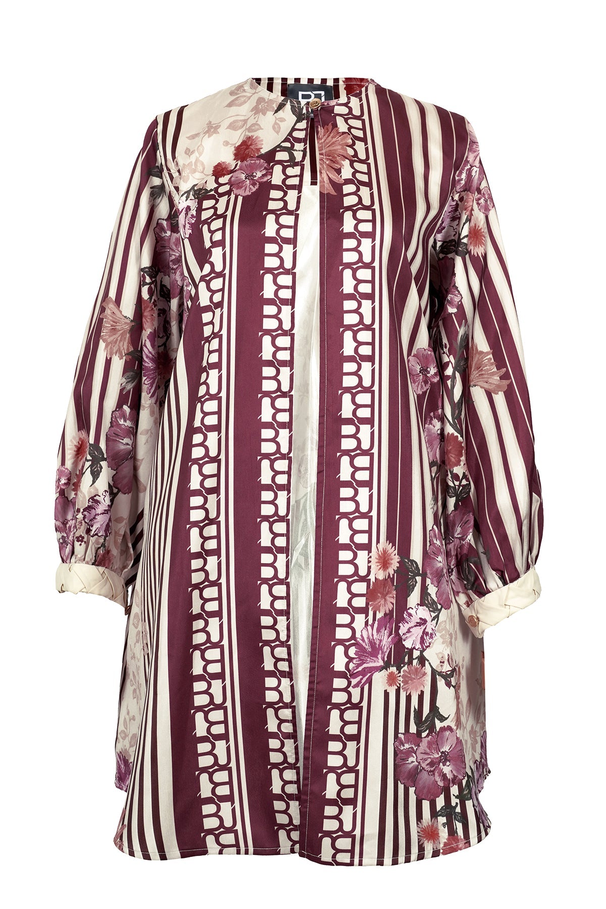 Amona Mix Fabric Outer - Maroon