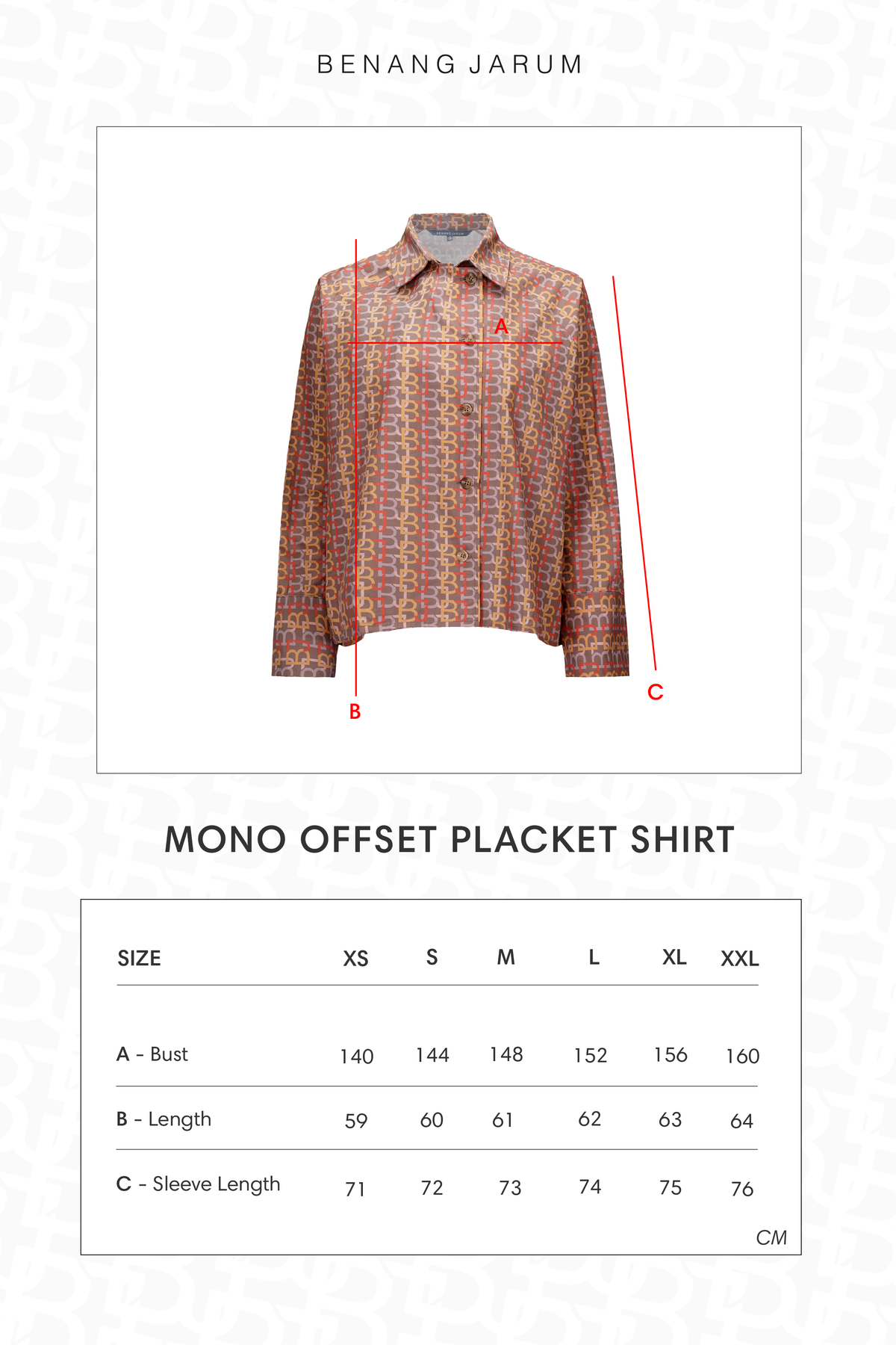 Mono Offset Placket Shirt - Como