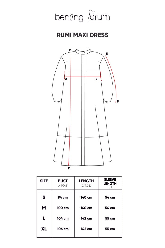 Rumi Maxi Dress - Black/Red