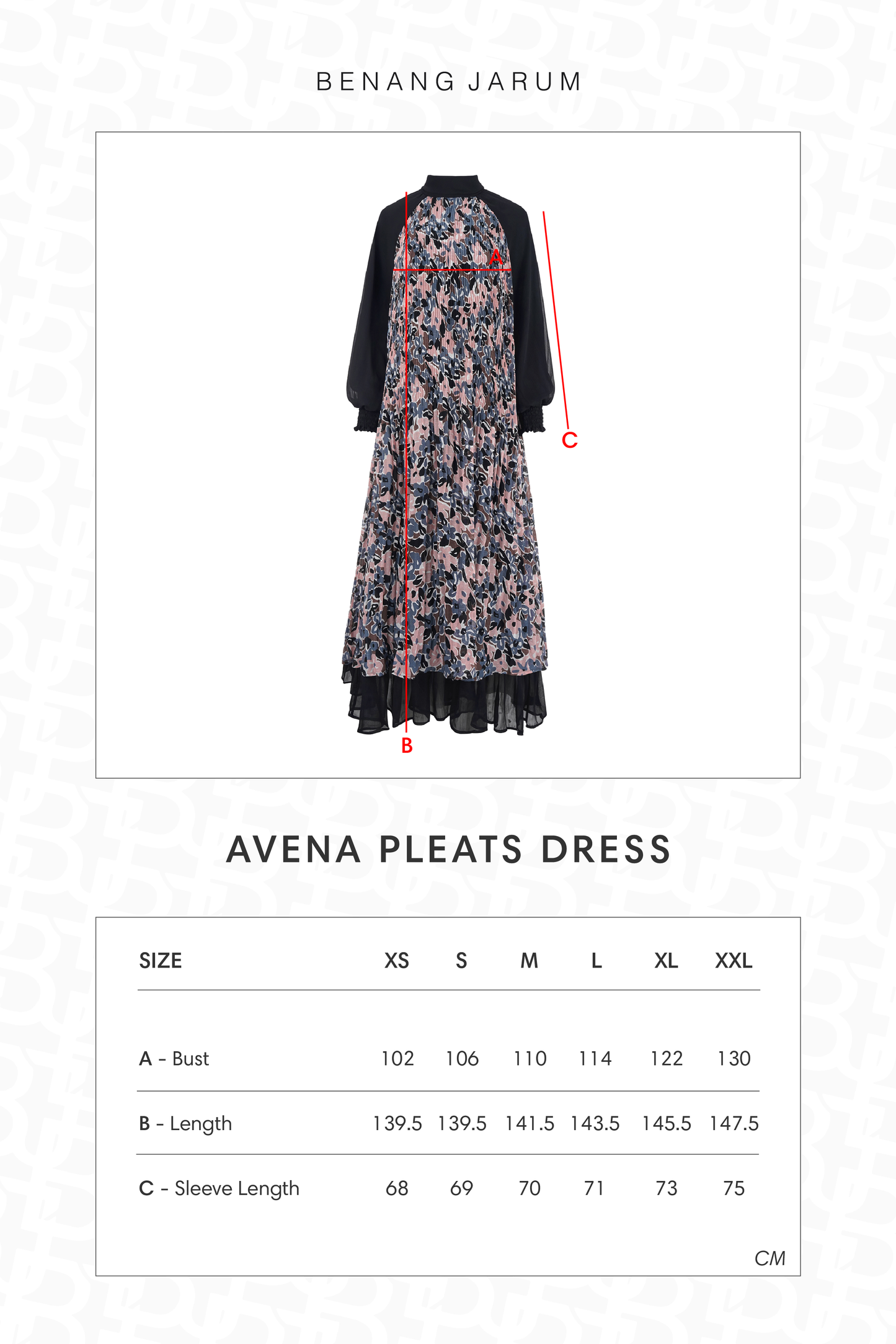 Avena Pleats Dress - Caviar