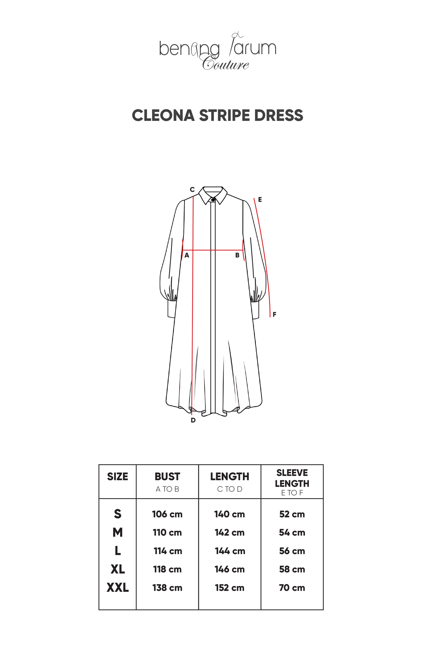 Cleona Stripe Dress - Navy