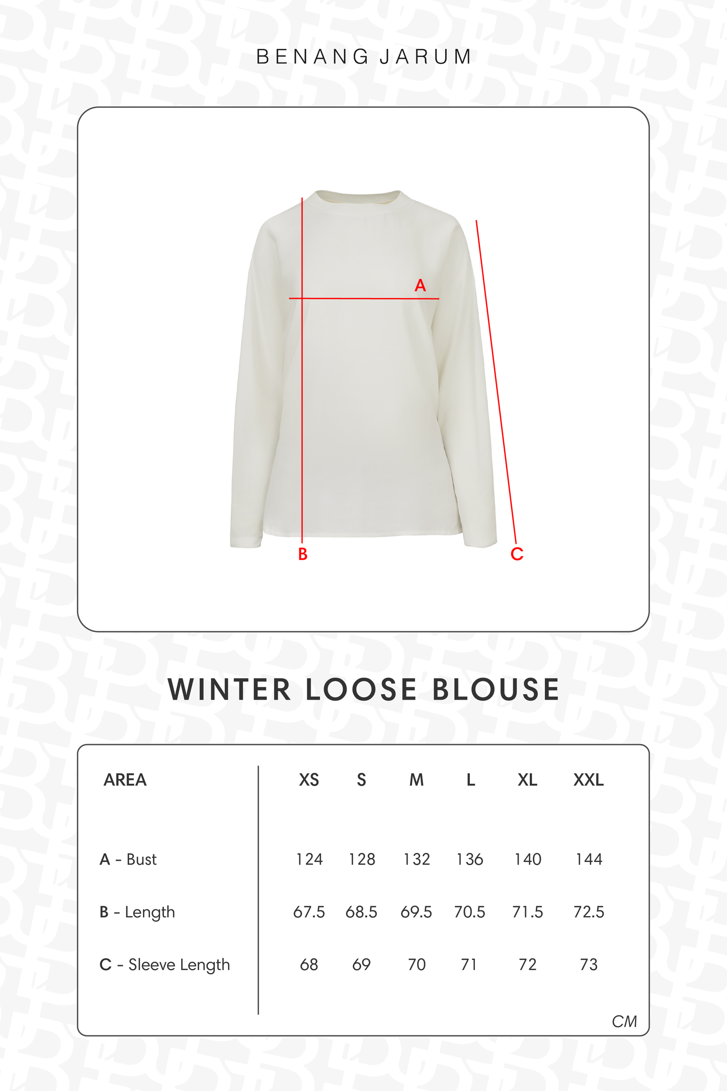 Winter Loose Blouse - White