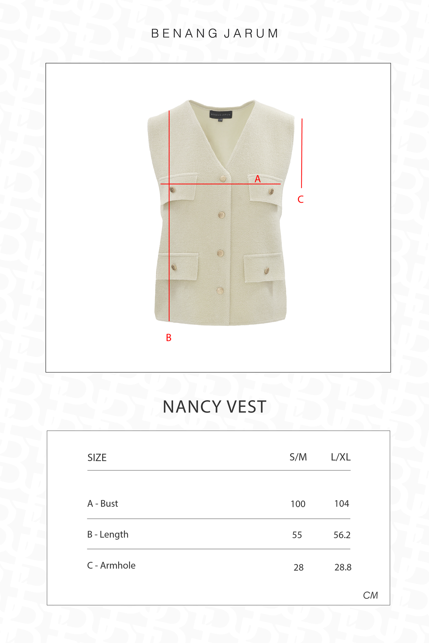 Nancy Vest - Cannoli Cream