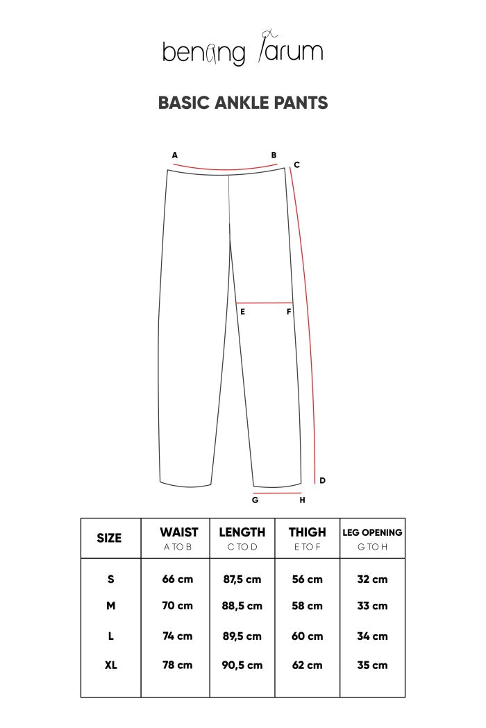 Basic Ankle Pants - Black