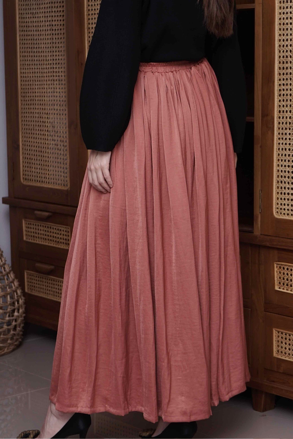 Plum Classic Flowy Skirt