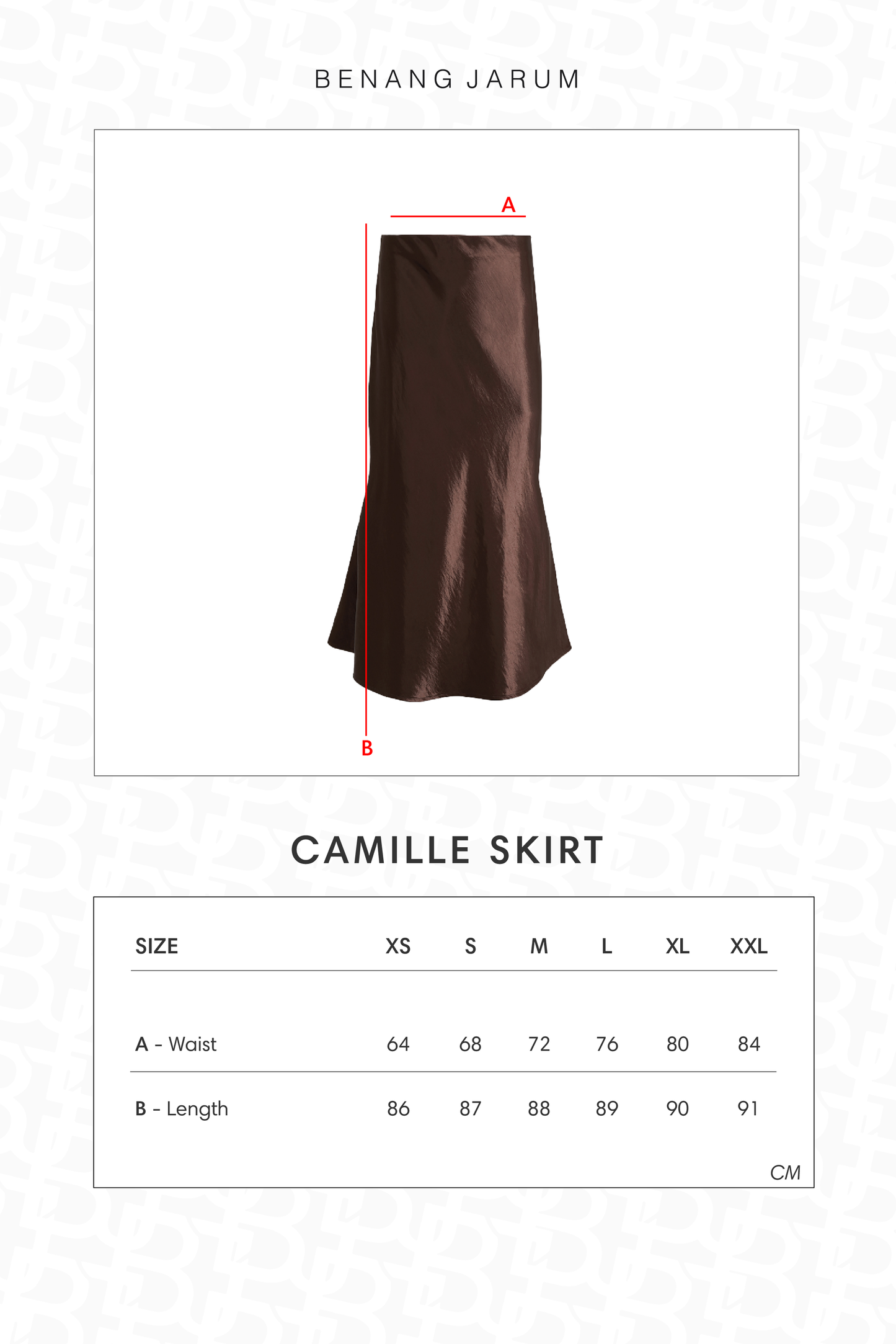 Camille Skirt - Deep Mahogany