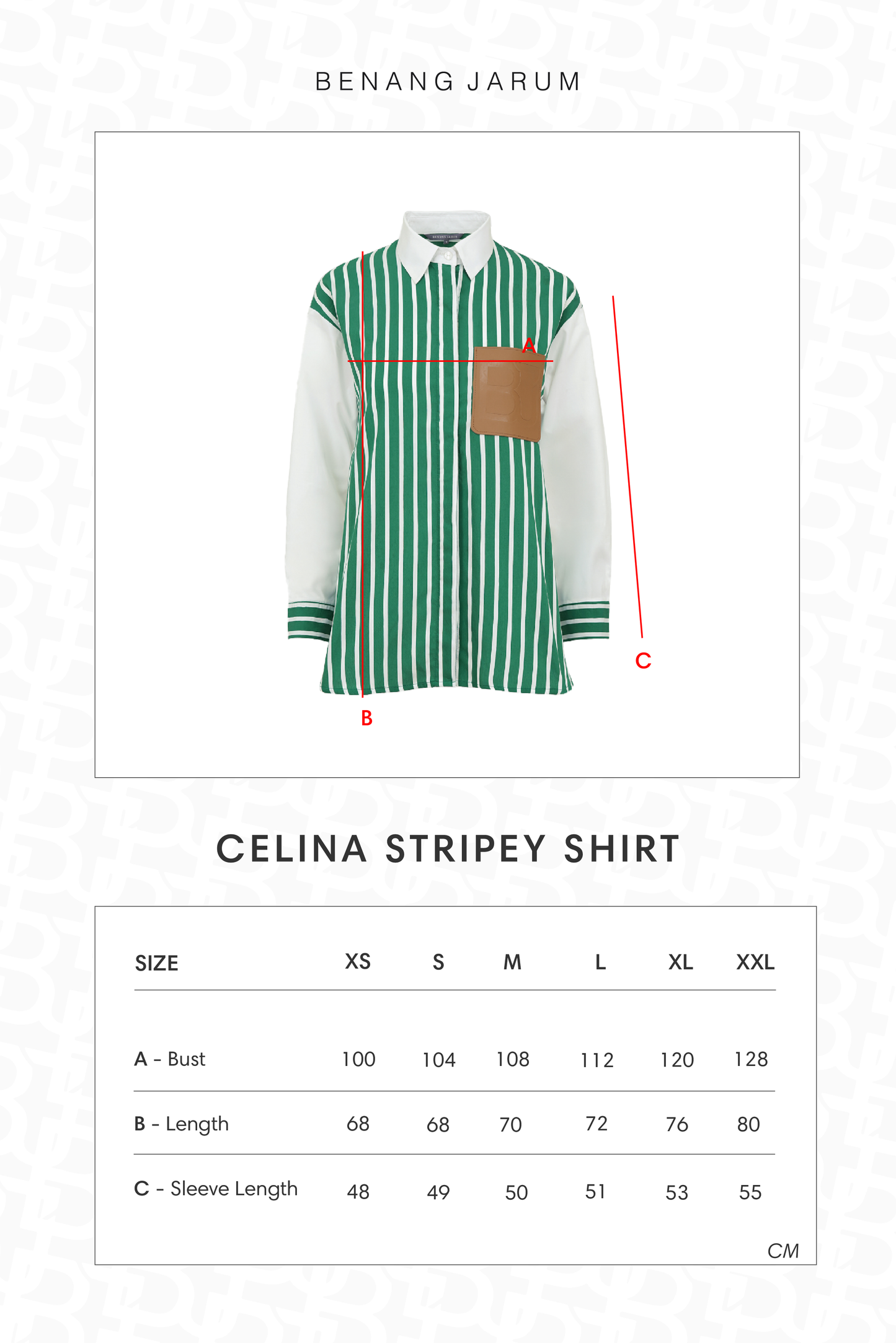 Celina Stripey Shirt - Green