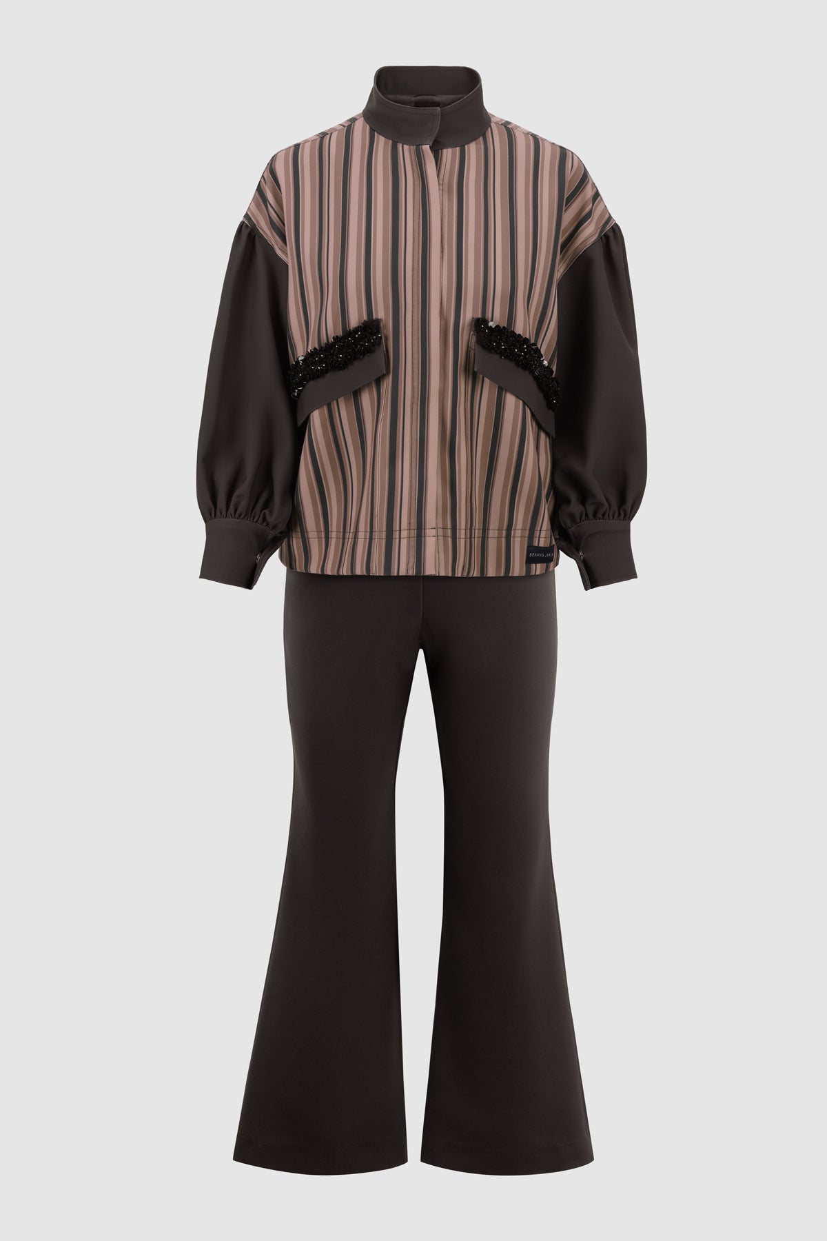 Clea Set Shirt - Mocha Mousse