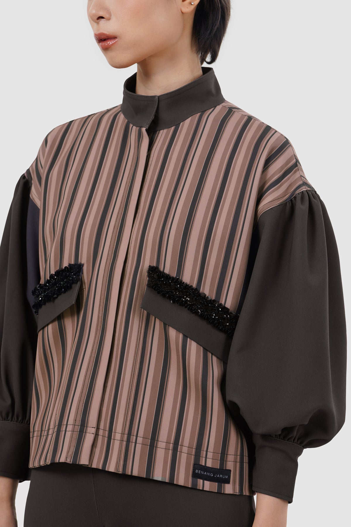 Clea Set Shirt - Mocha Mousse