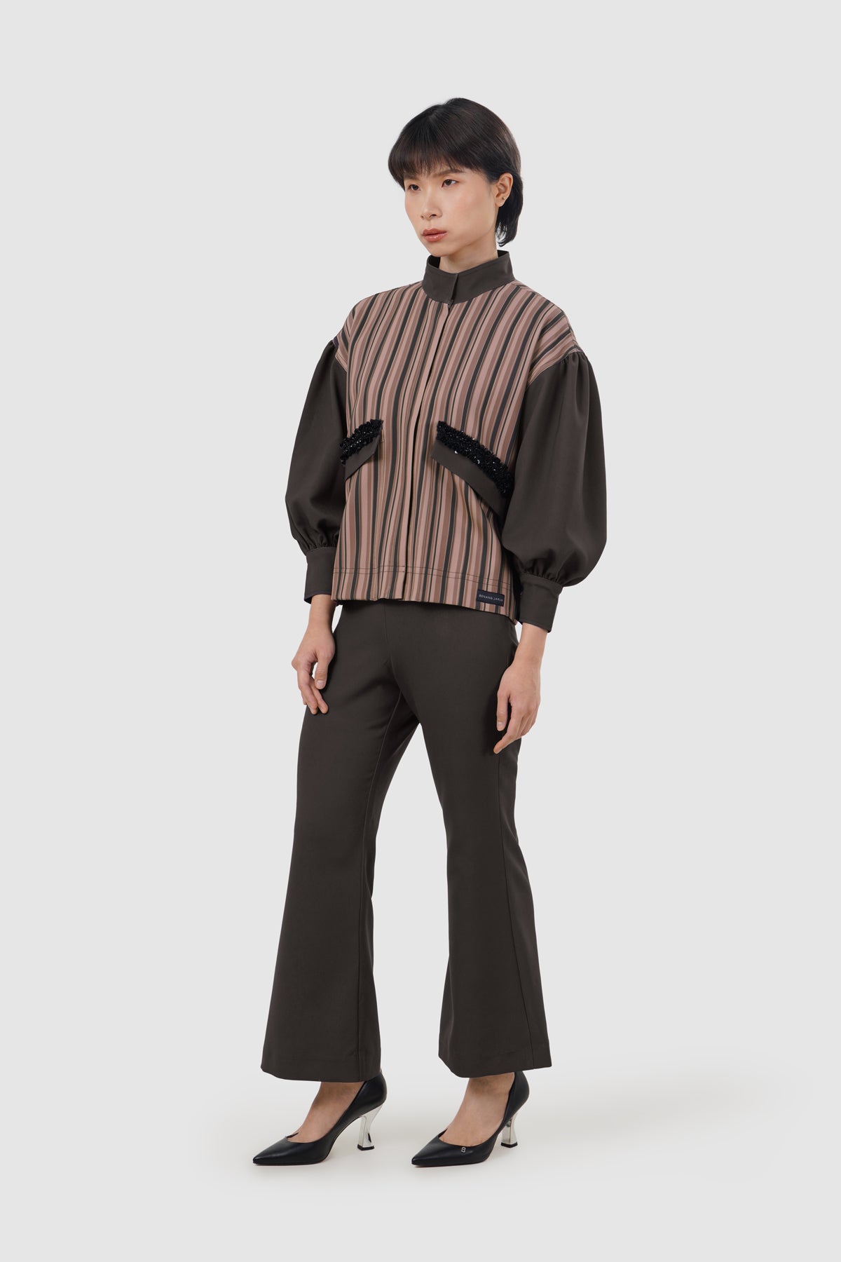 Clea Set Shirt - Mocha Mousse