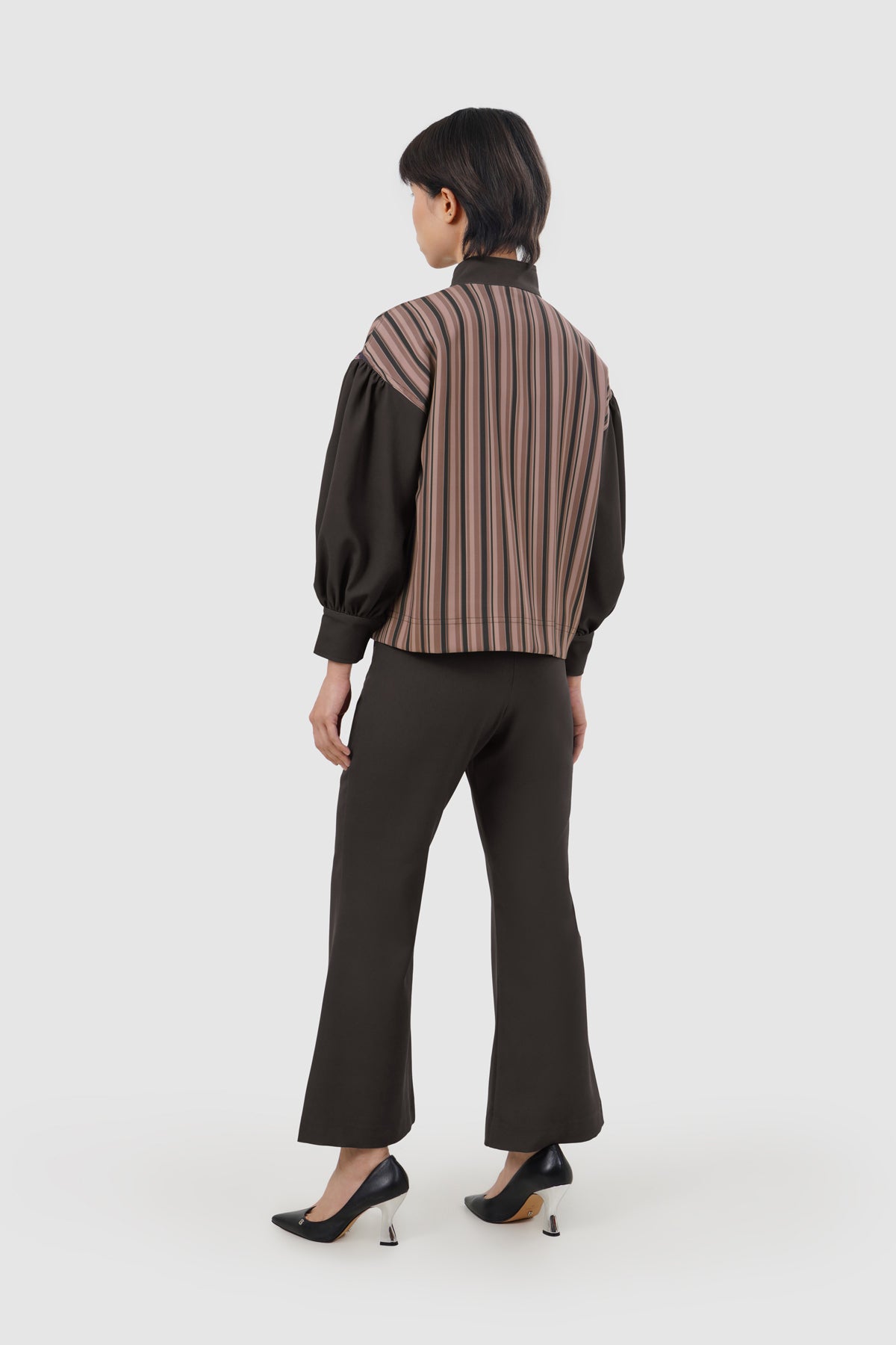 Clea Set Shirt - Mocha Mousse