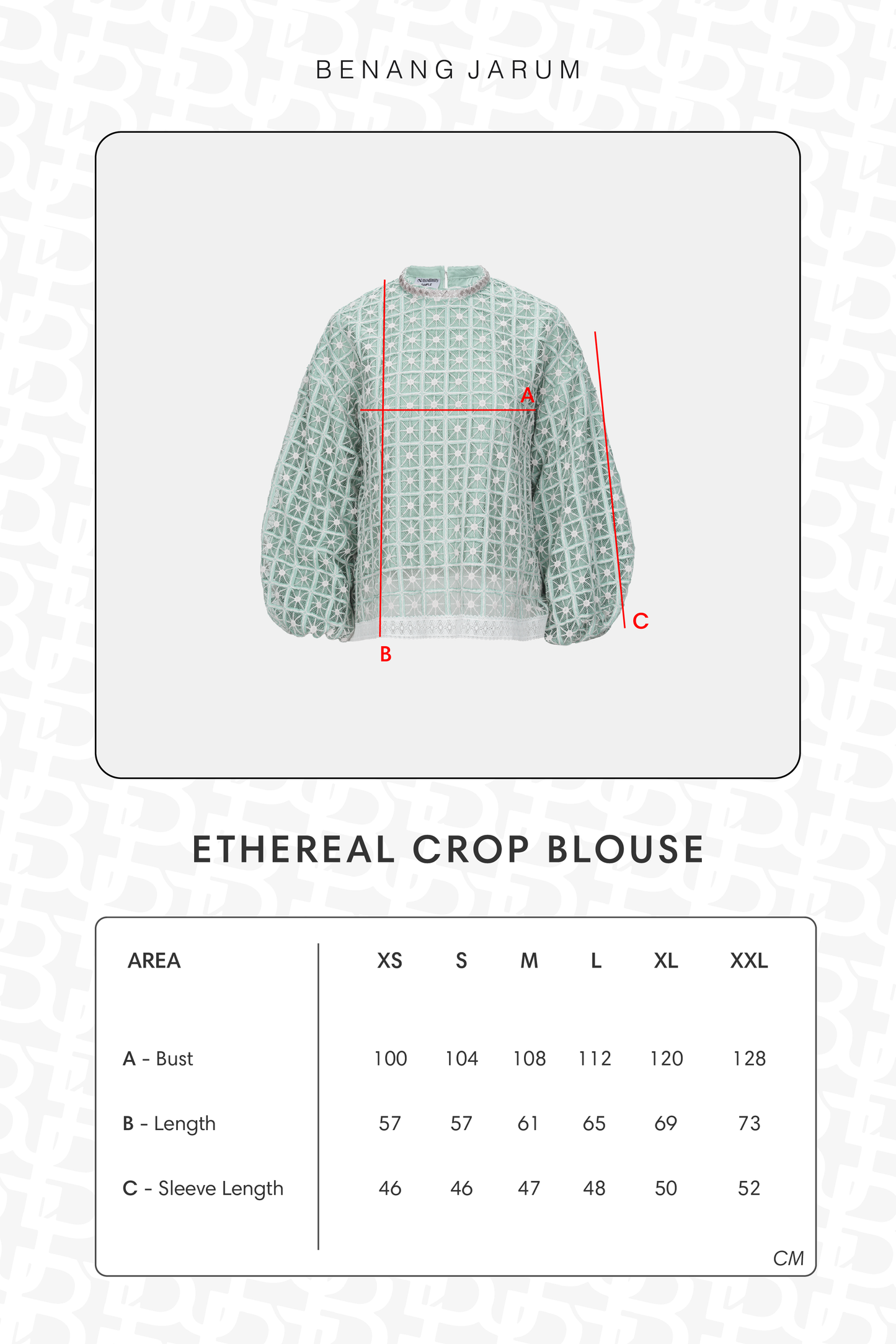 Ethereal Crop Blouse - Salted Egg