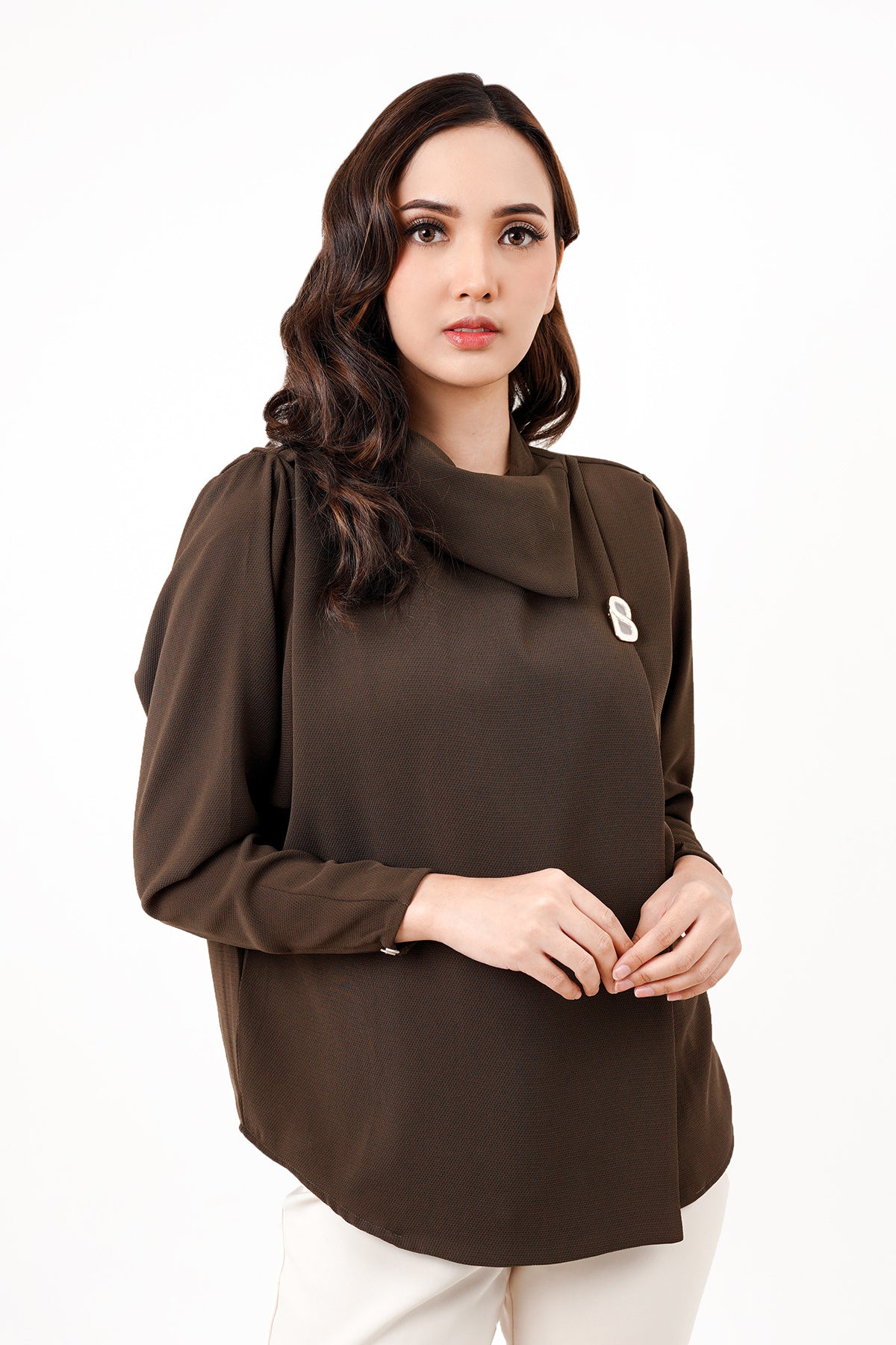 Rhea Top - Dark Brown