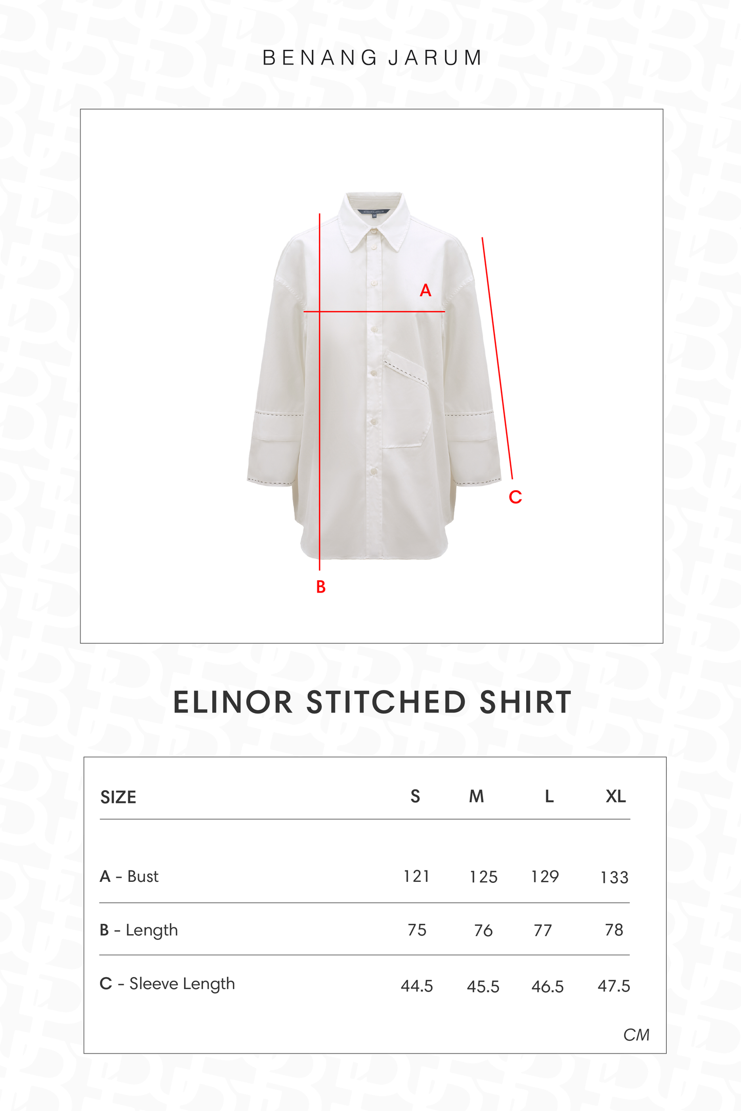 Elinor Stitched Shirt - Off White