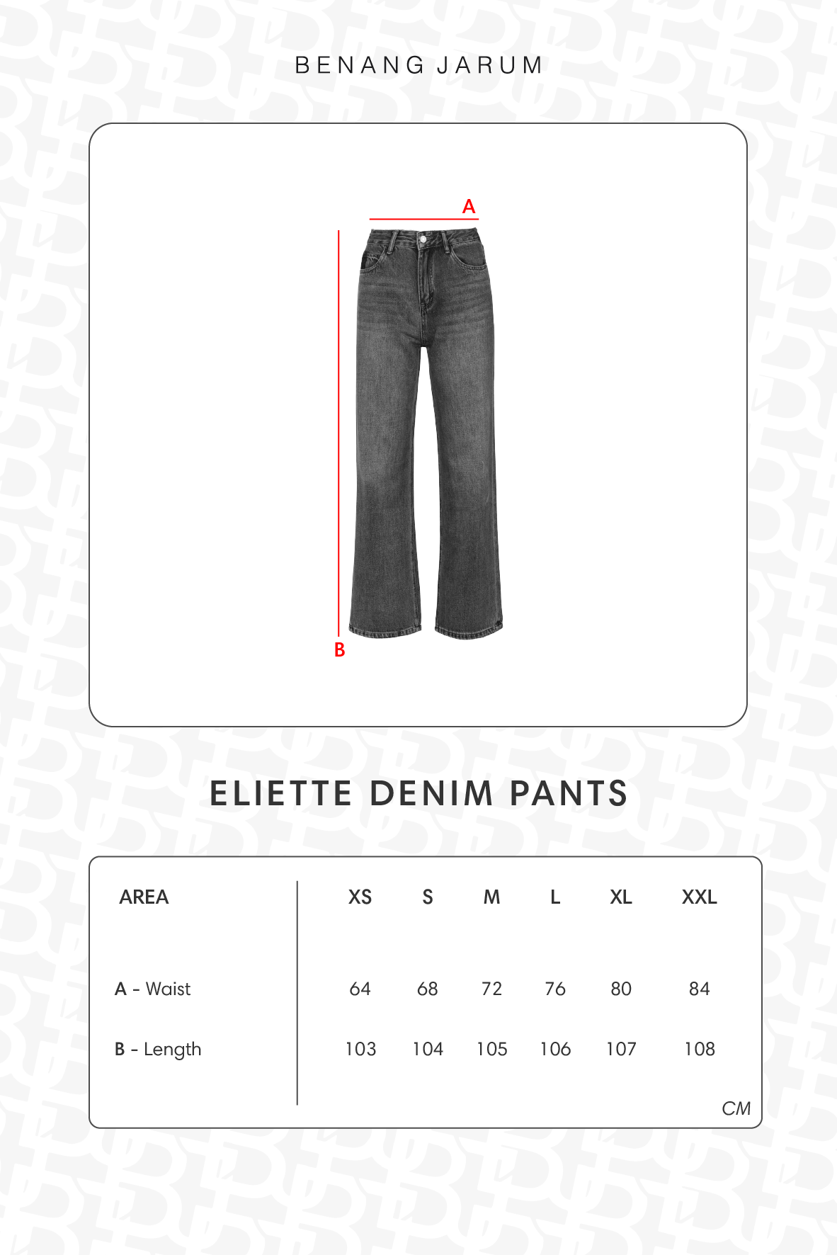 Eliette Denim Pants - Faded Denim