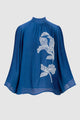 Elodie Pleats Blouse - Persian Blue Elodie Pleats Blouse - Persian Blue