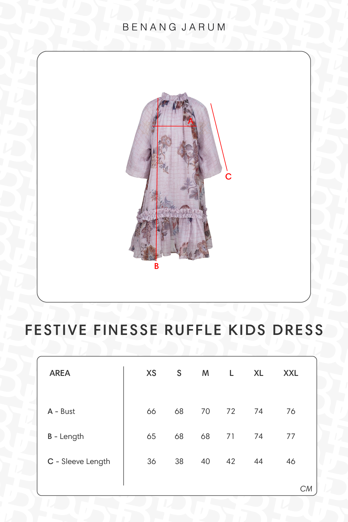 Festive Finesse Ruffle Kids Dress - Mauve
