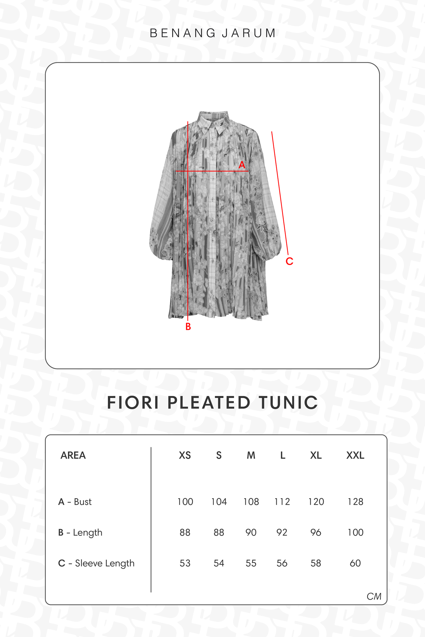 Fiori Pleated Tunic - Skyway