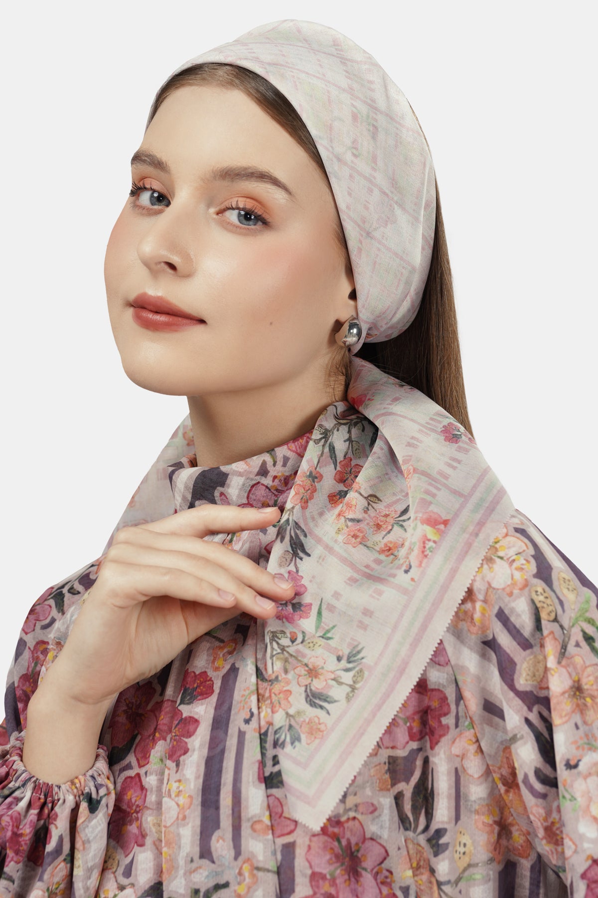Fiori Scarf - Blush