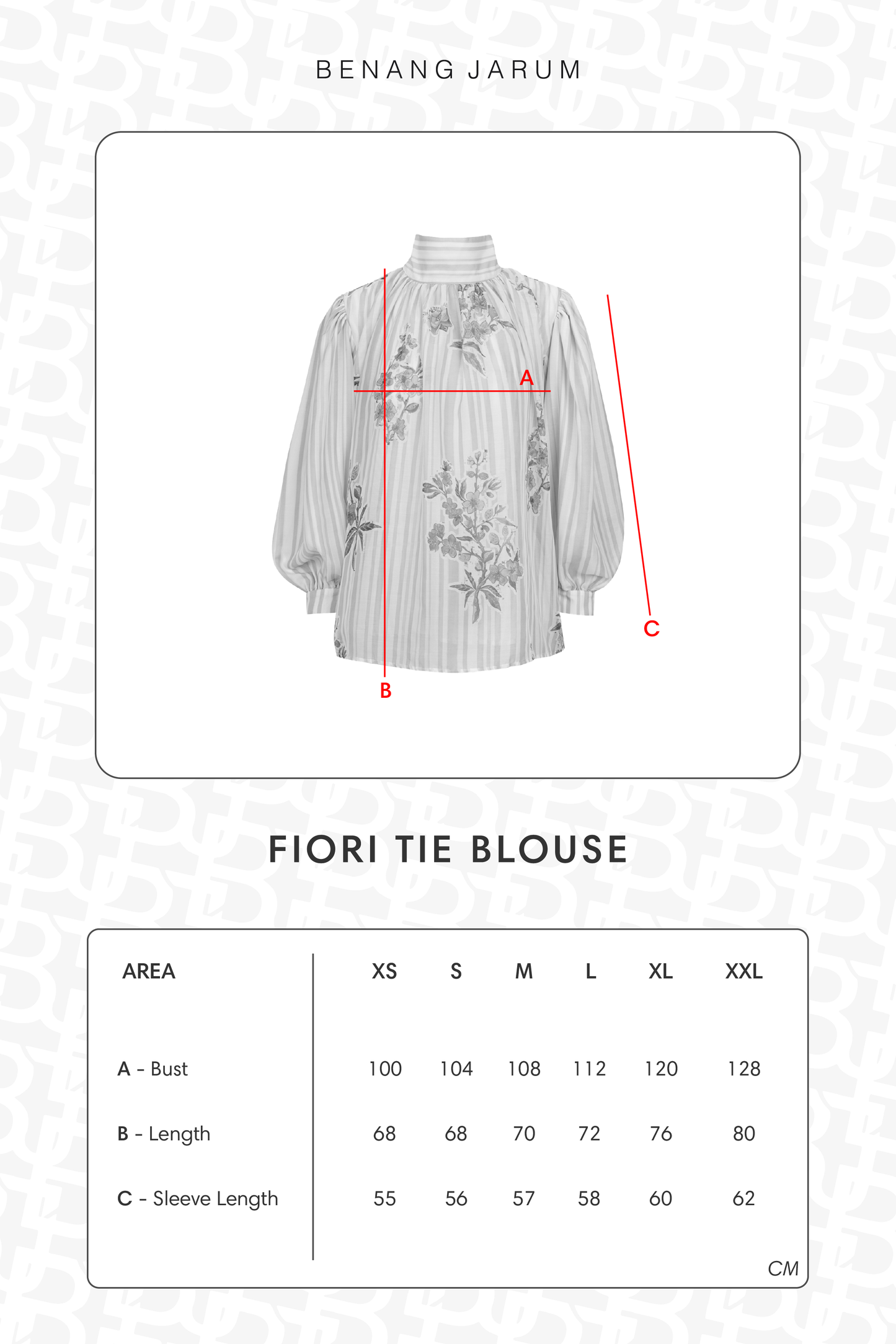 Fiori Tie Blouse - Blush