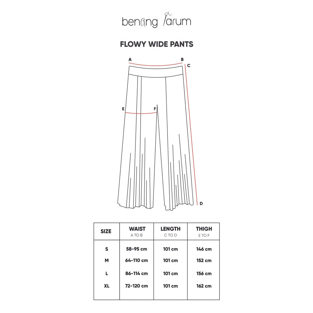 Flowy Wide Pants - Black