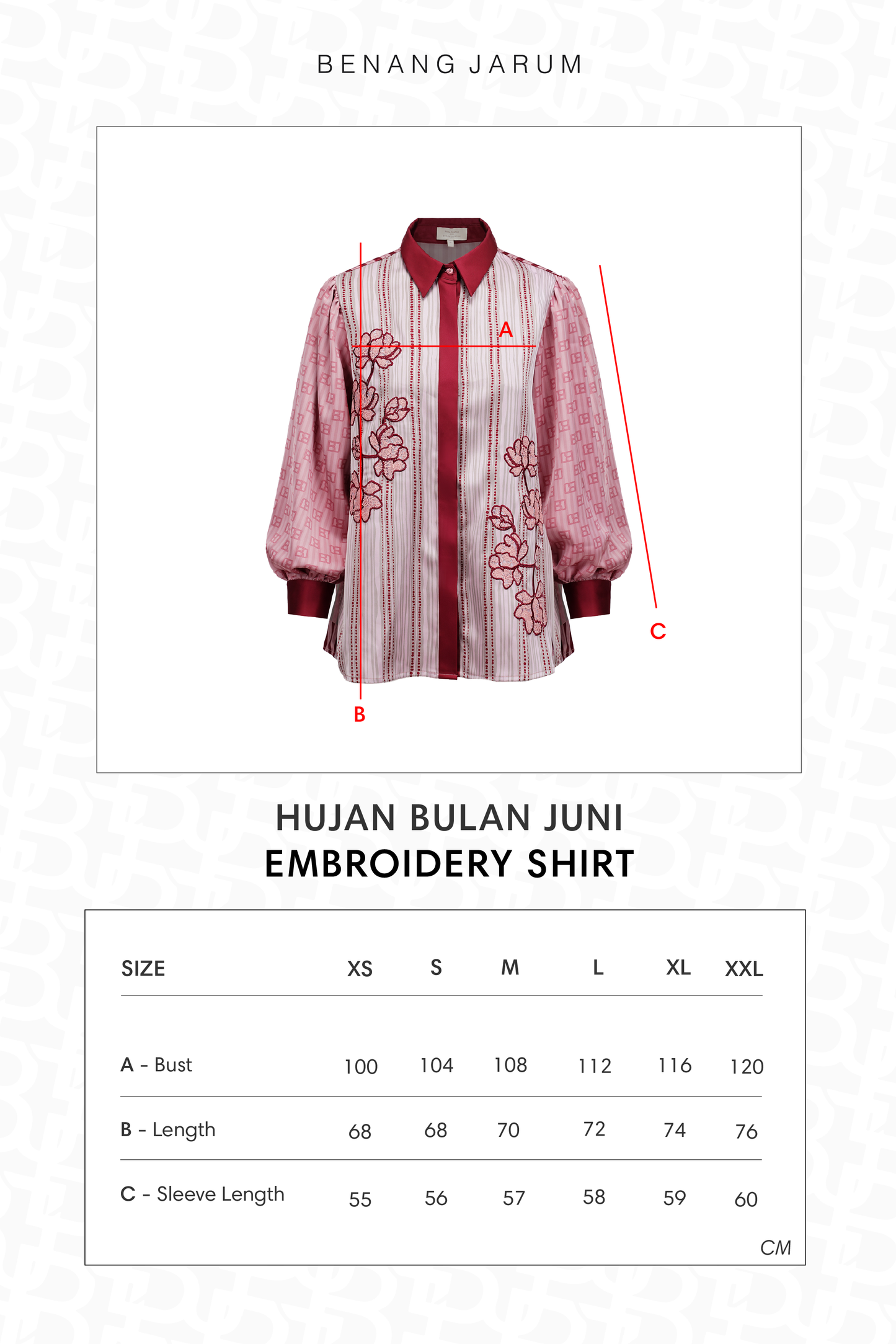 HBJ Embroidery Shirt - Senja Merona