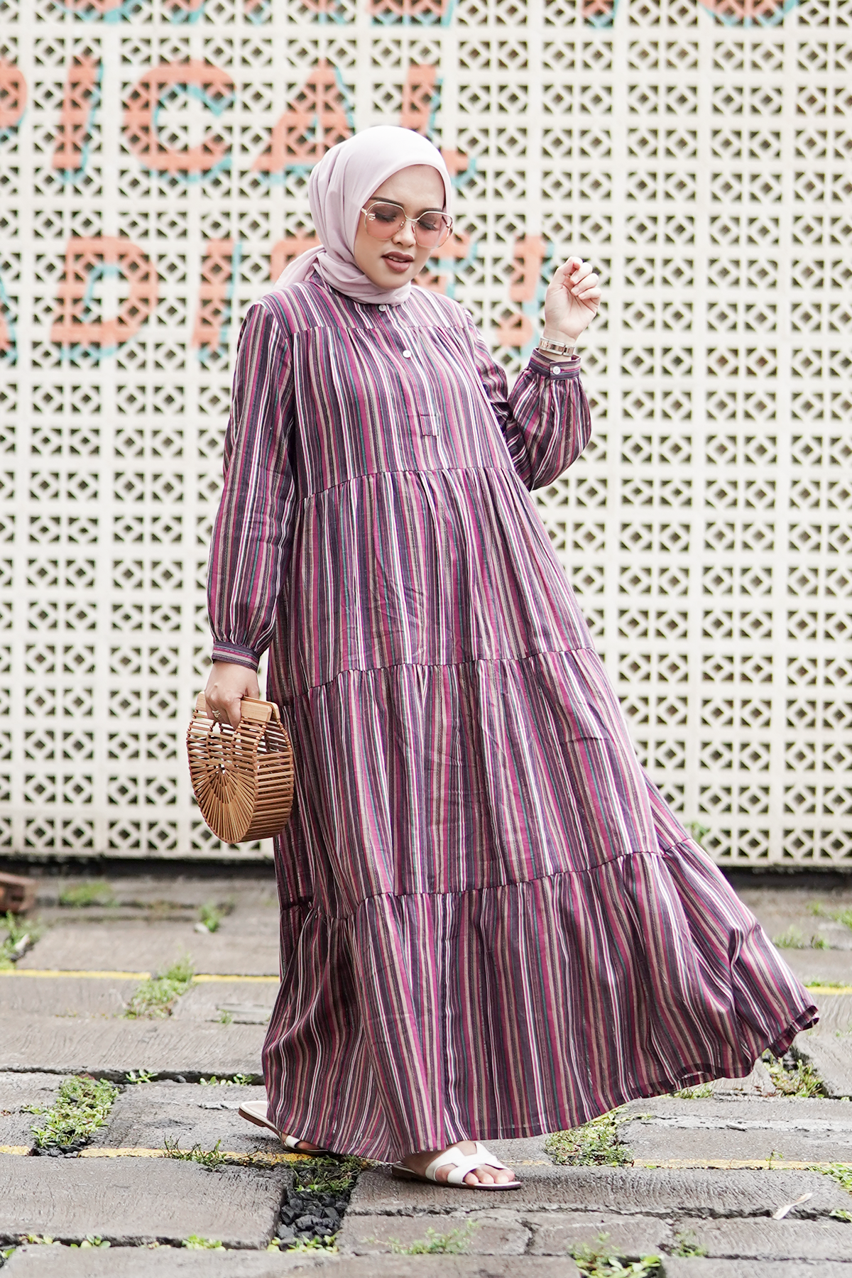 Fuchsia Oliana Maxi Dress