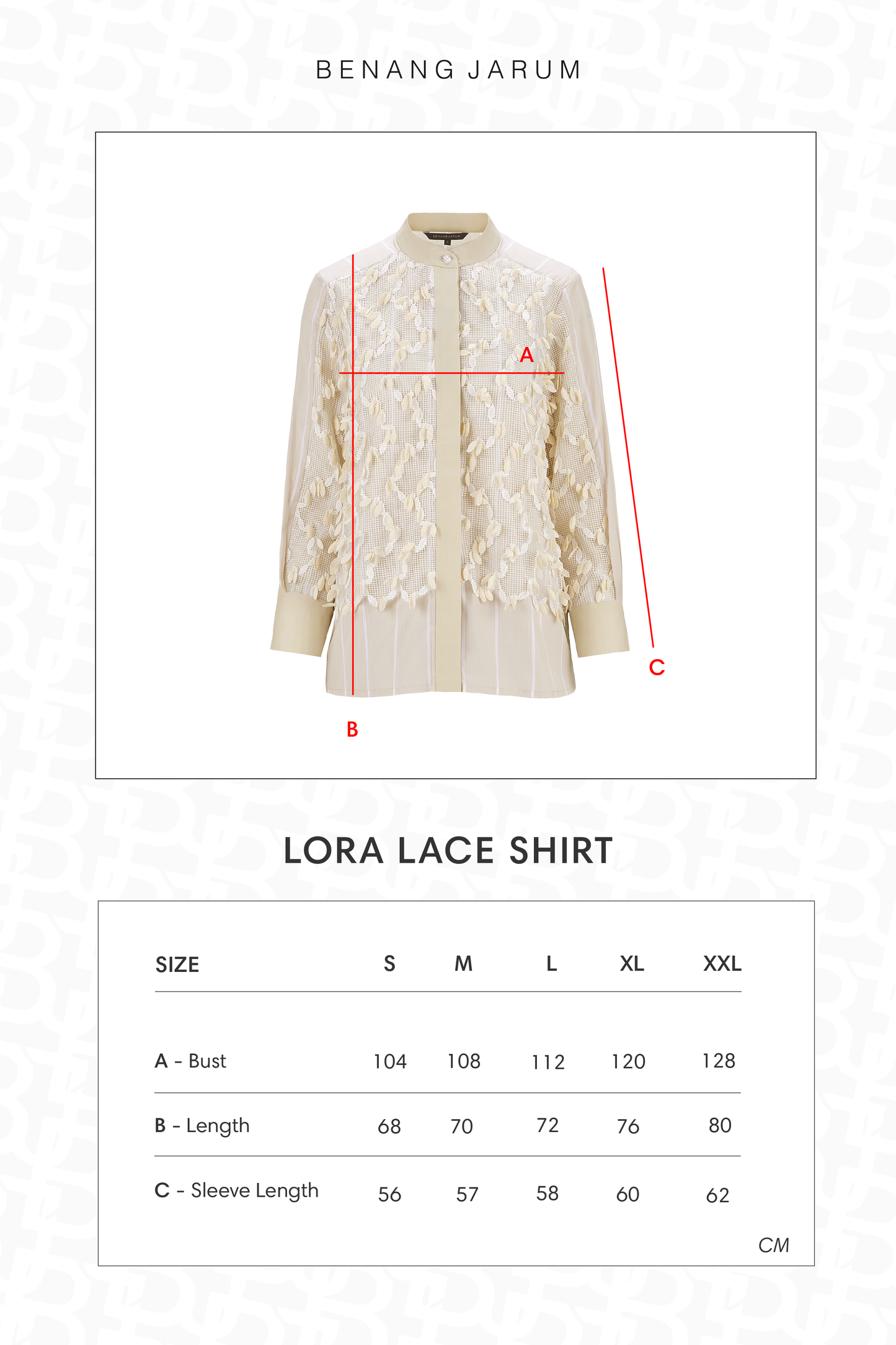 Lora Lace Shirt - Ivory Sand