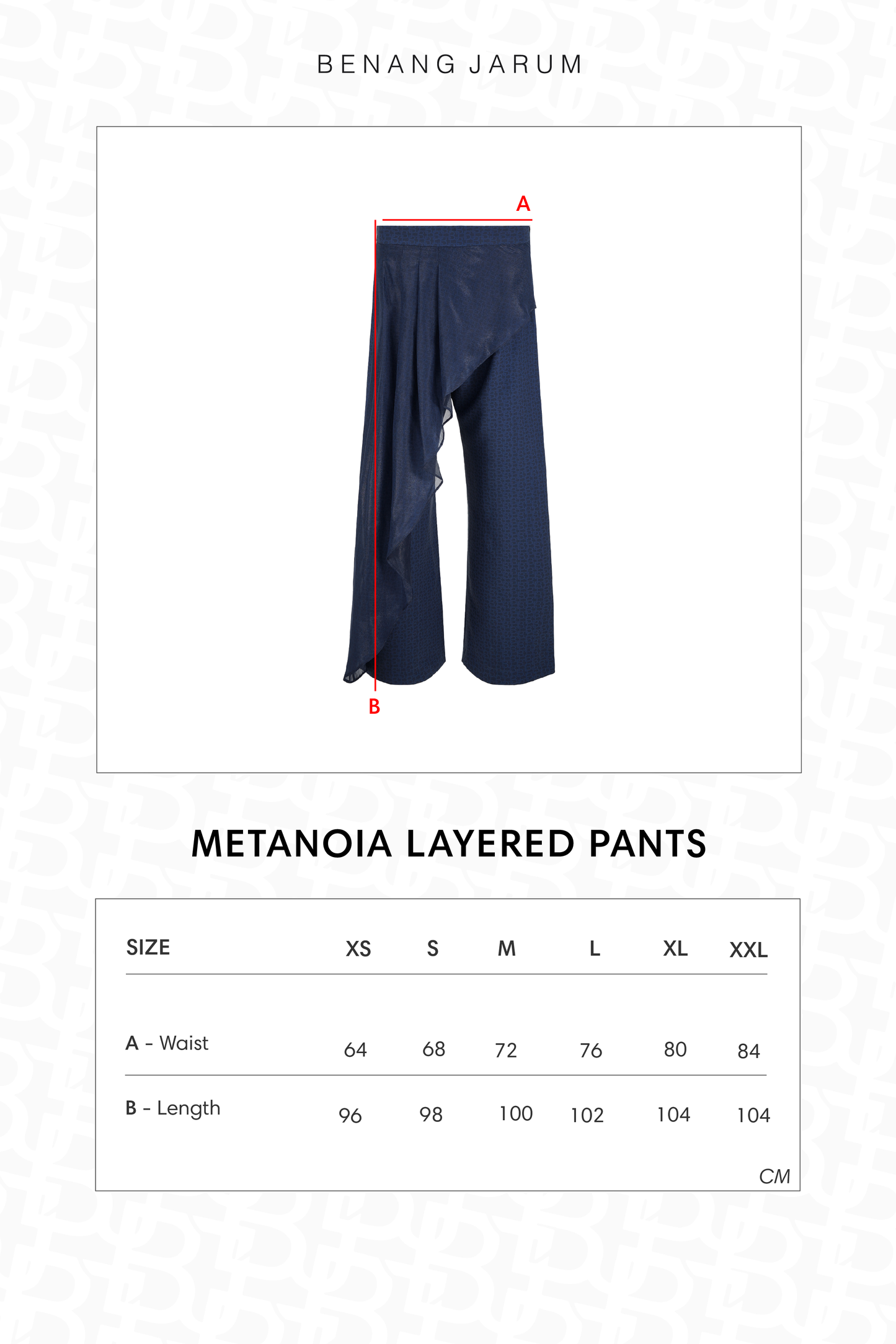 Metanoia Layered Pants - Blue Morpho