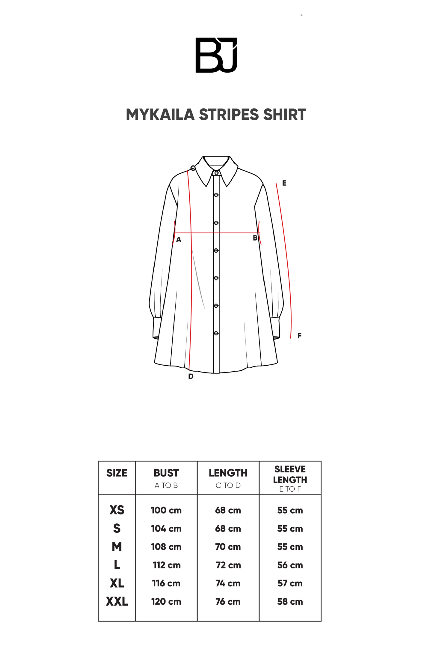 Mykaila Stripes Shirt - Blue
