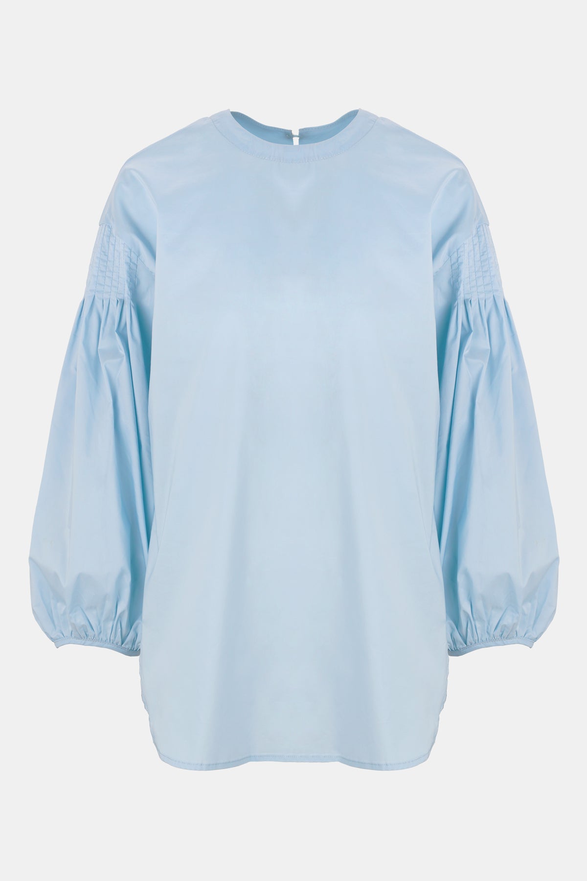 Maren Pleated Blouse Light Blue Benang Jarum maren-pleated-blouse-light-blue-benang-jarum