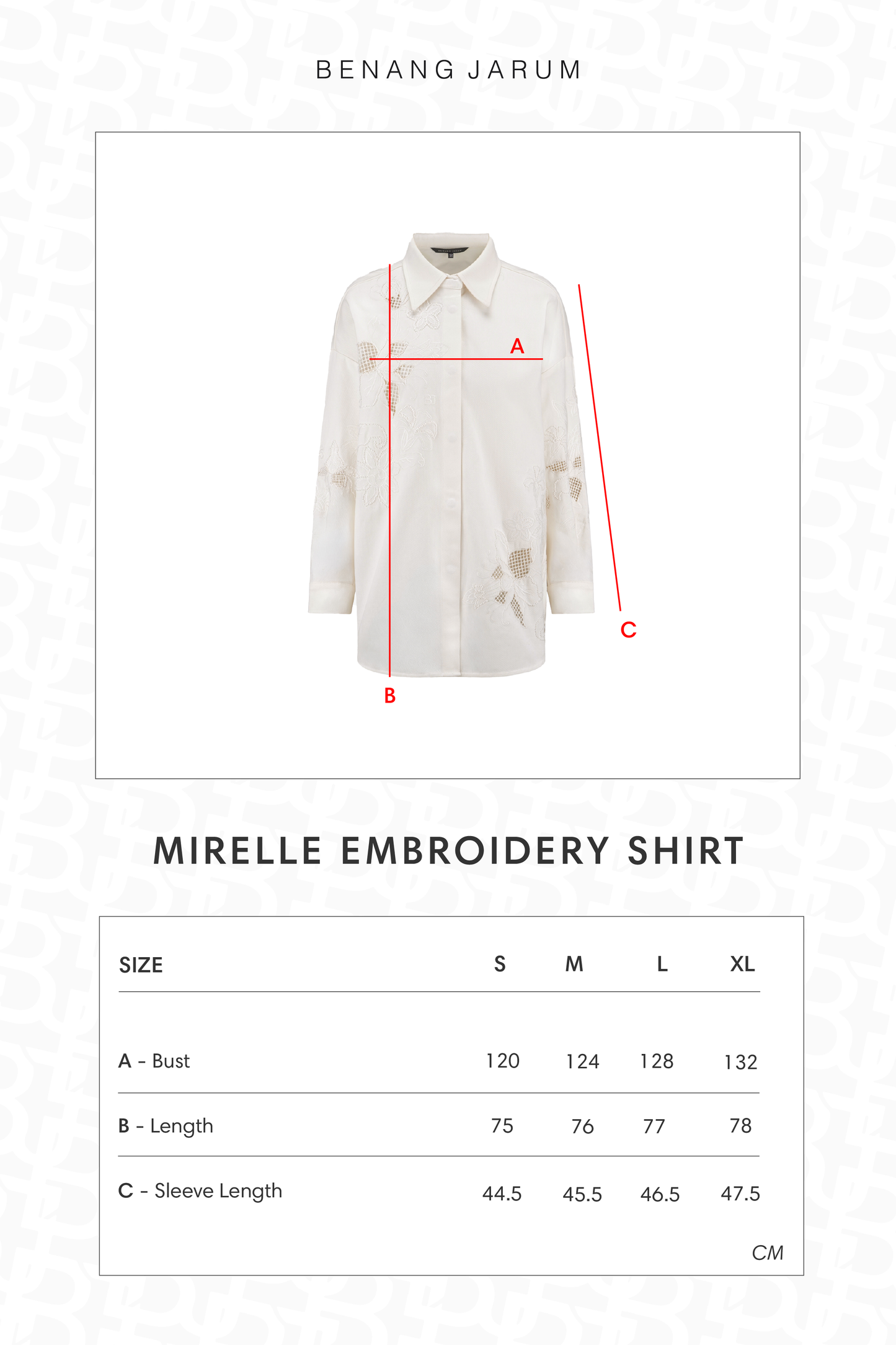Mirelle Embroidery Blouse - Off White