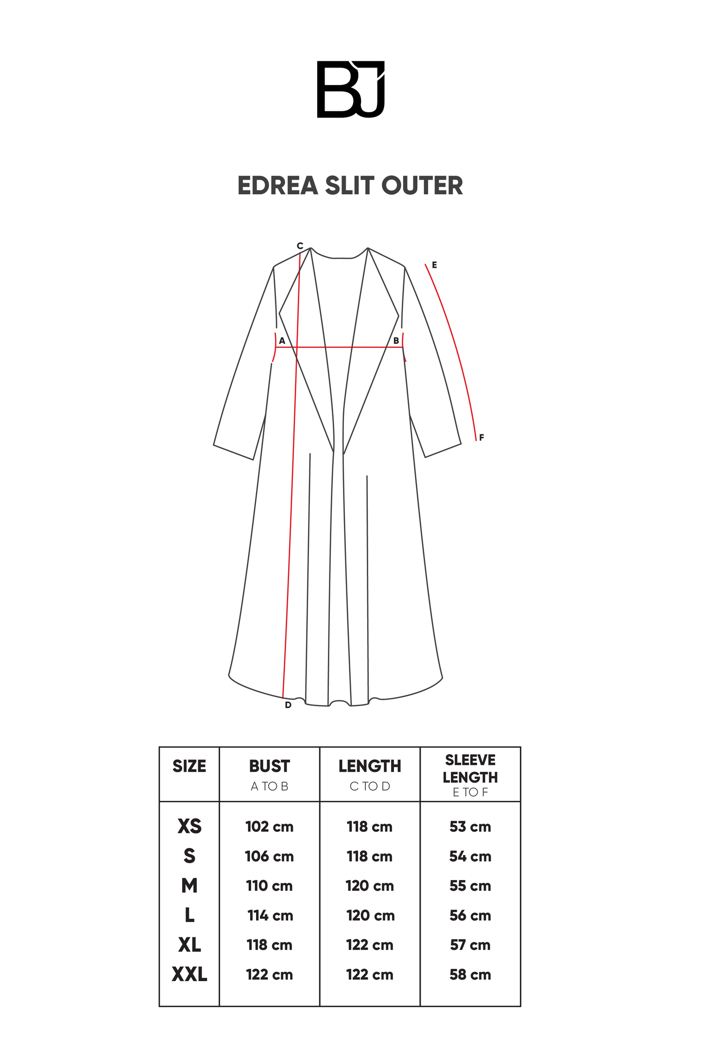 Edrea Slit Outer - Navy