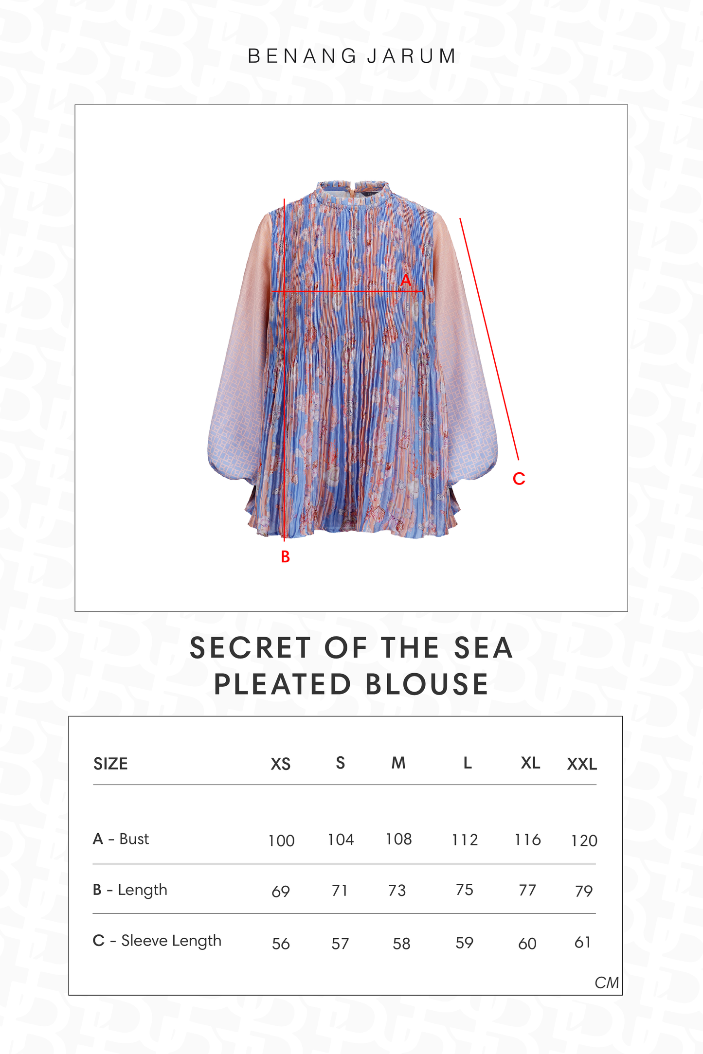 Secret Of The Sea Pleated Blouse - Clownfish