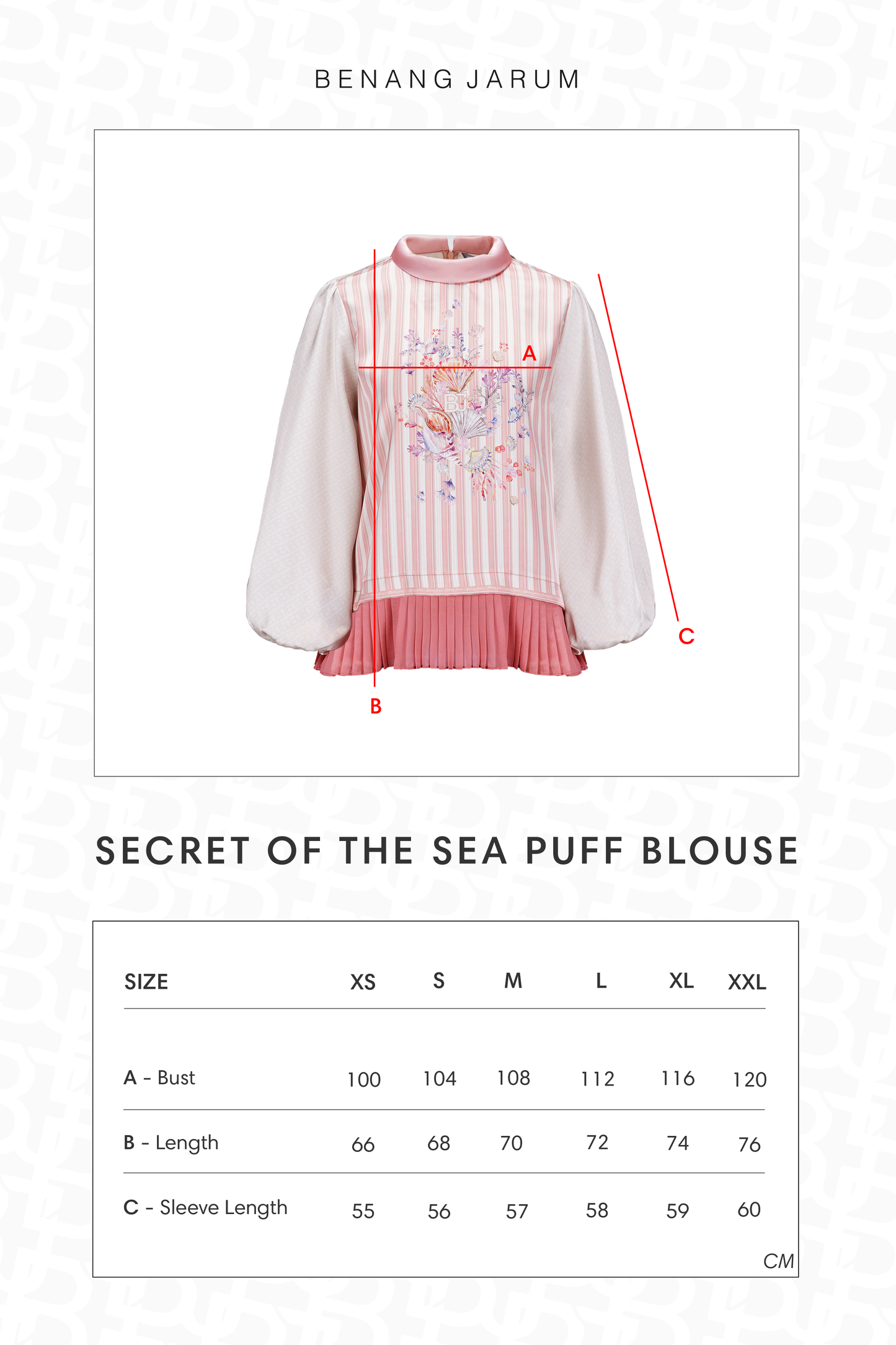 Secret Of The Sea Puff Blouse - Jellyfish