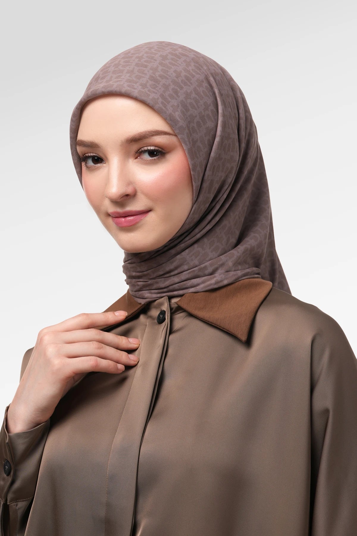 Signature Monogram Scarf - Sepia