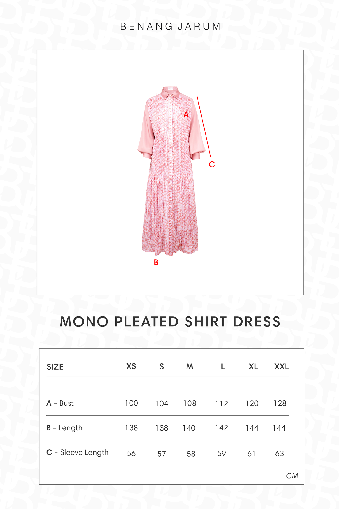 Mono Pleated Shirt Dress - Sorbet