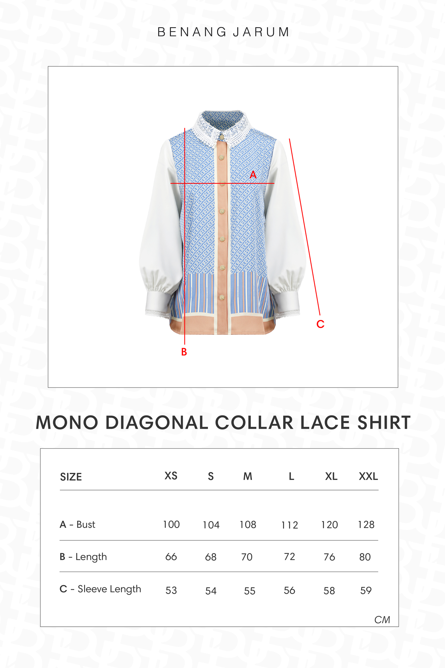 Mono Diagonal Collar Lace Shirt - Yuzu