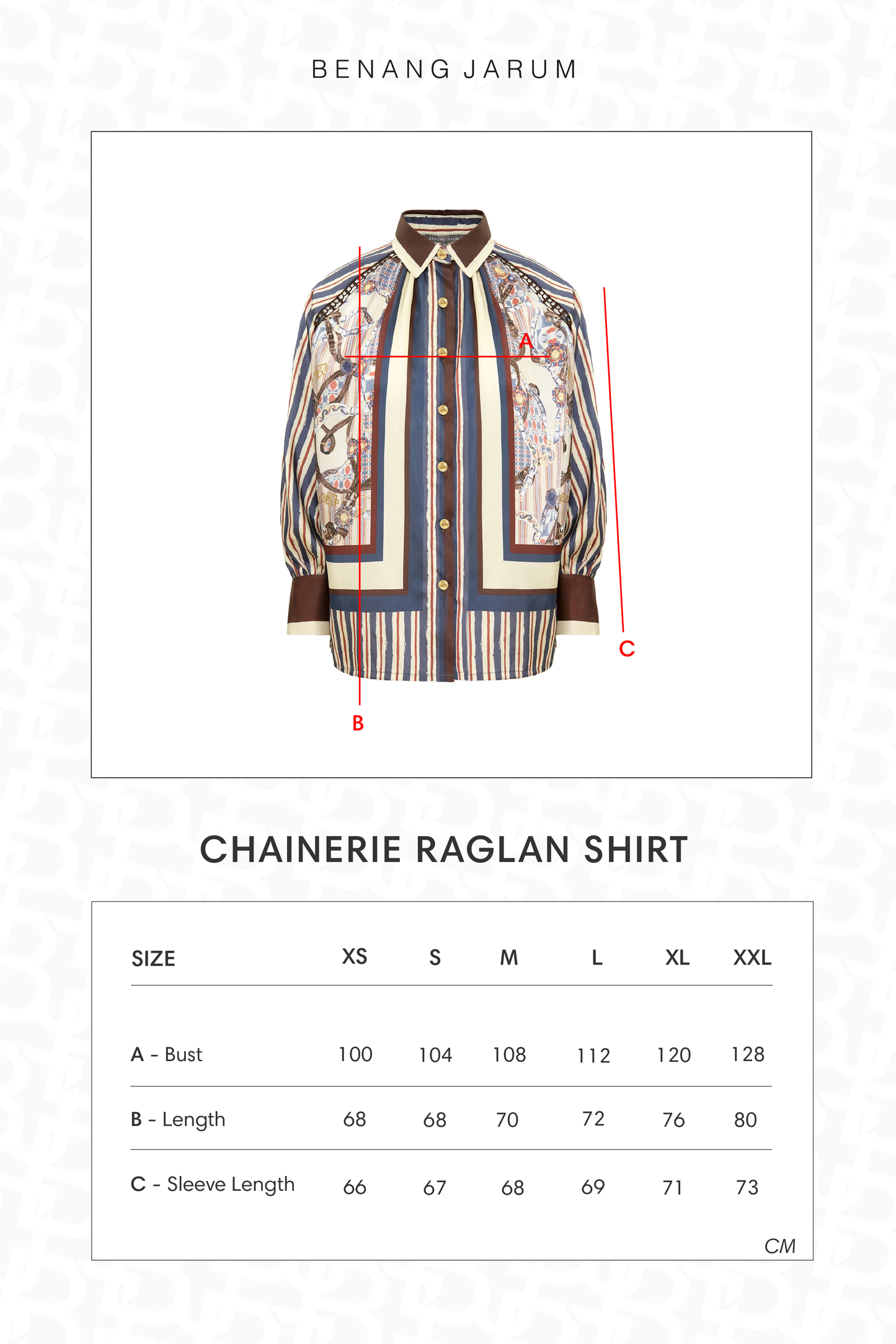 Chainerie Raglan Shirt - Azurite