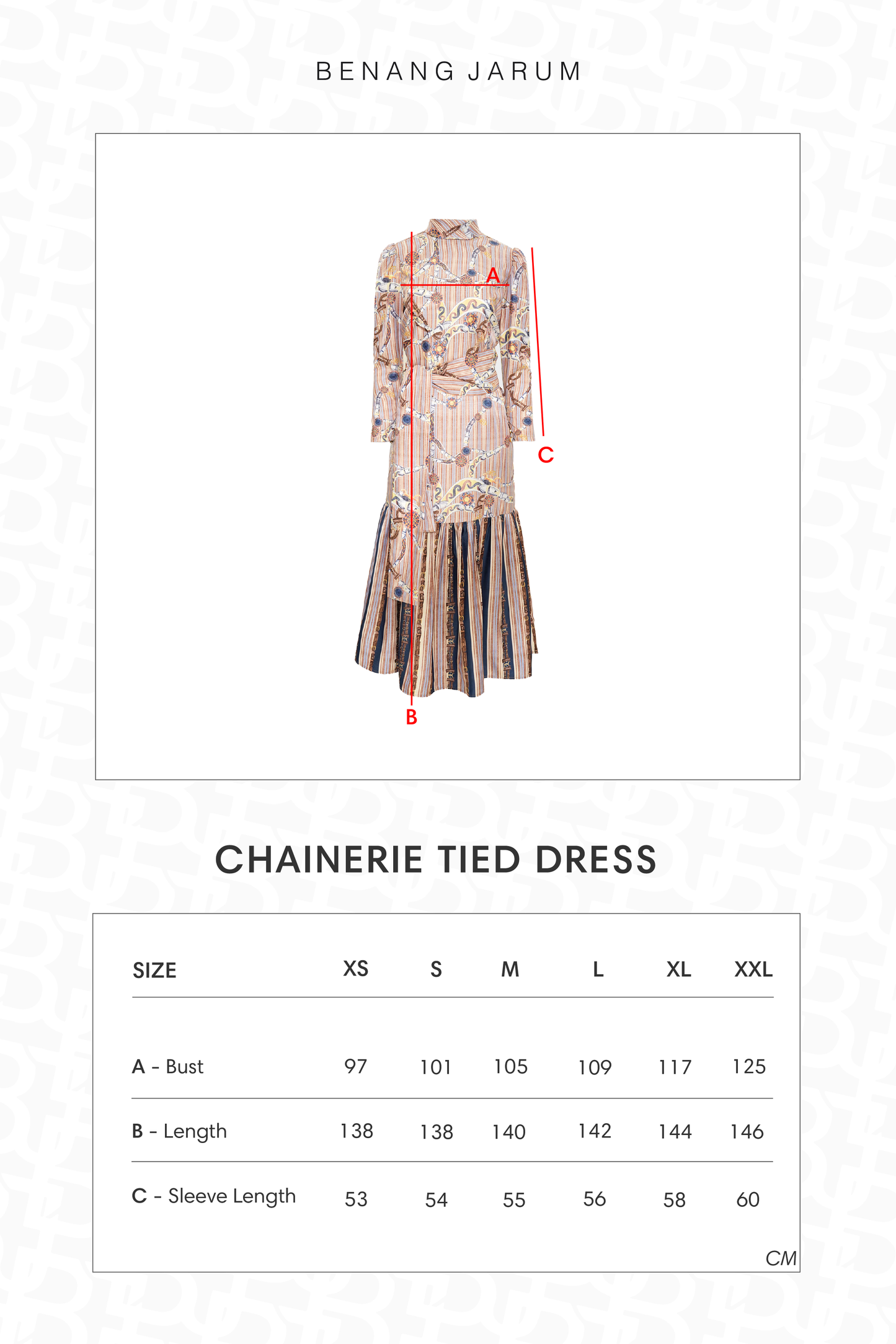 Chainerie Tied Dress - Azurite
