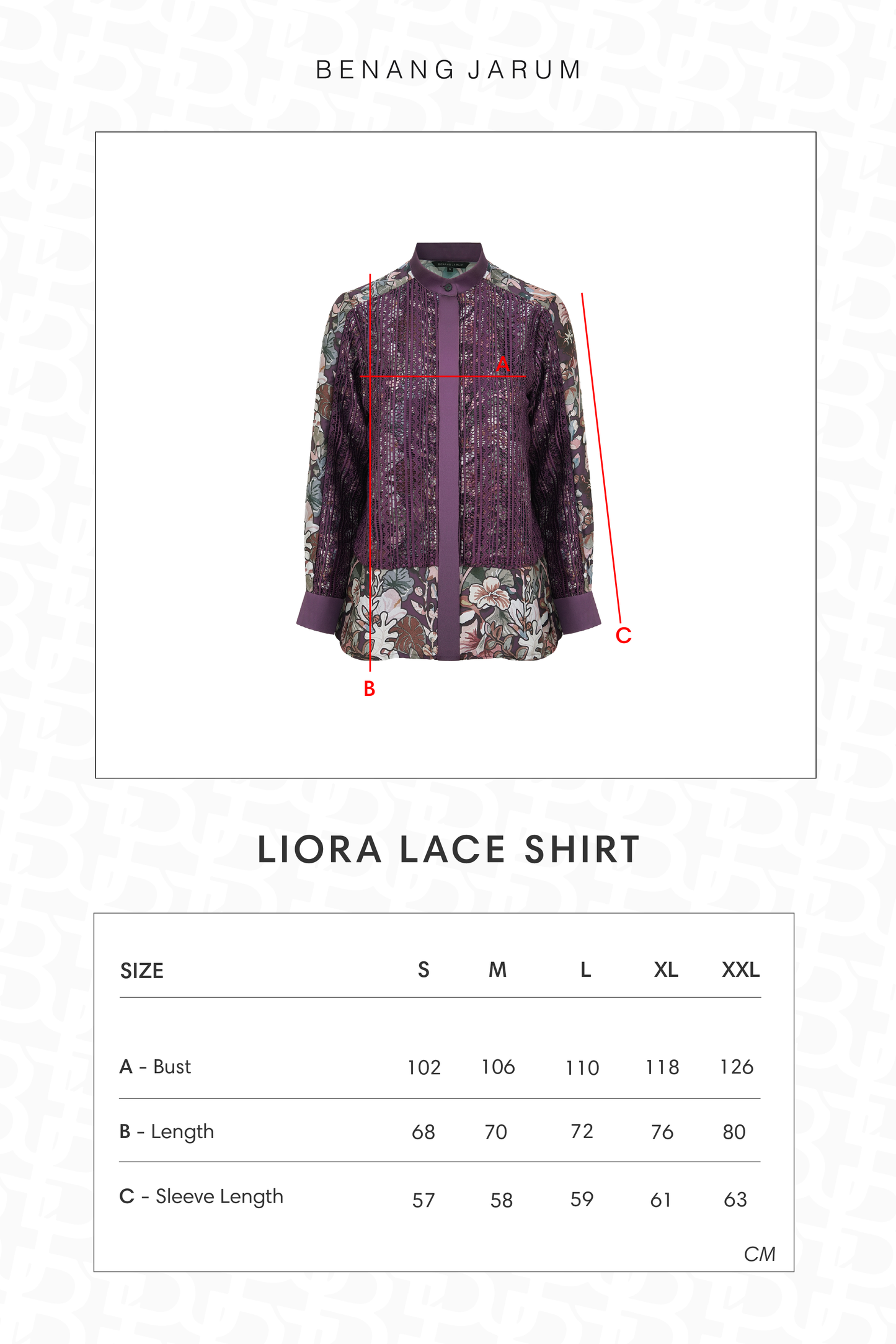 Liora Lace Shirt - Purple