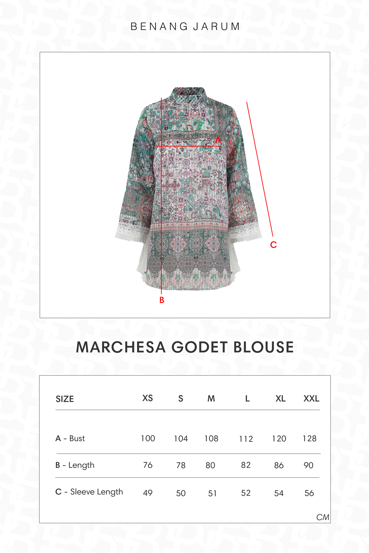 Marchesa Godet Blouse - Zellige