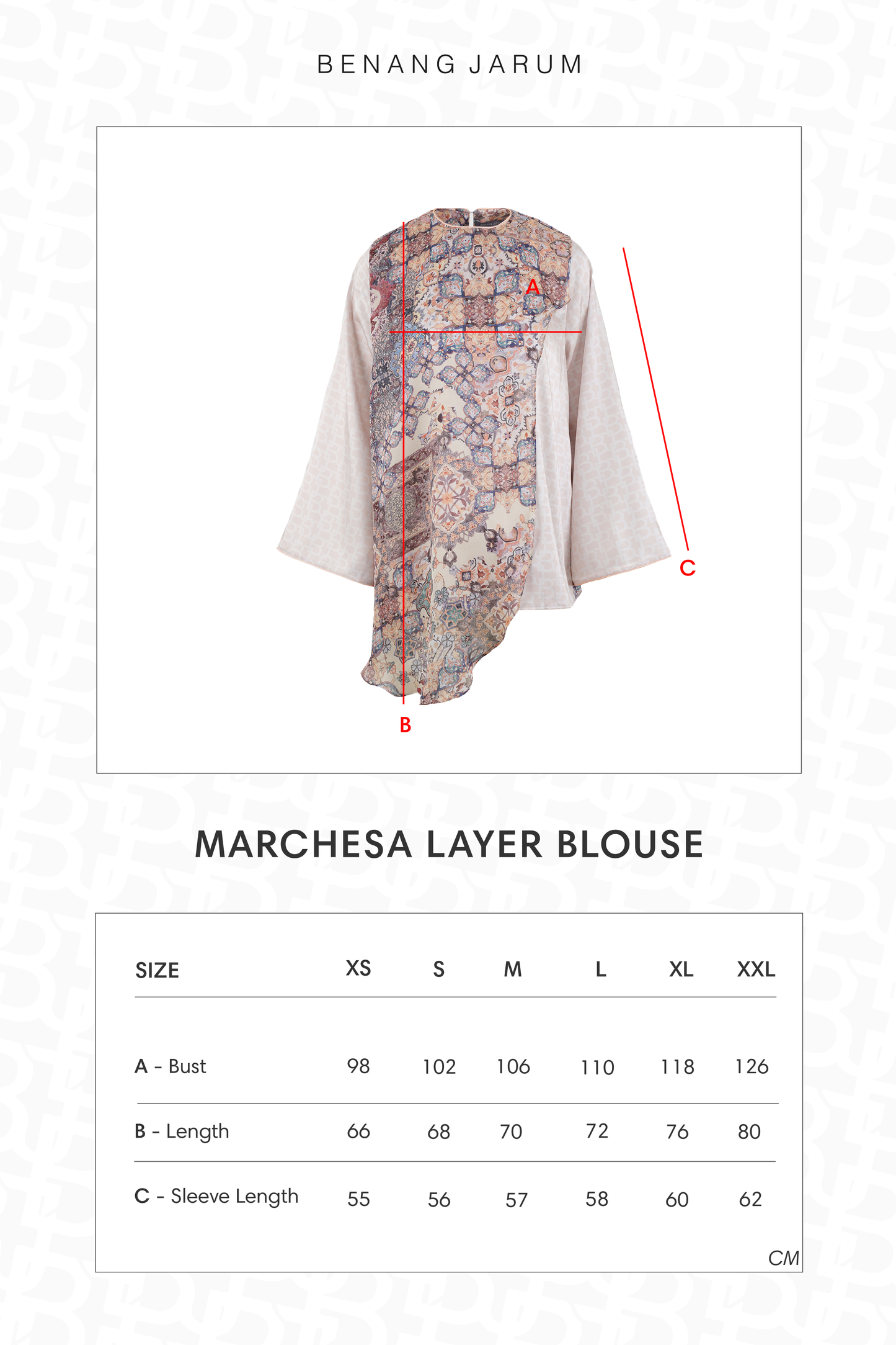 Marchesa Layer Blouse - Amber