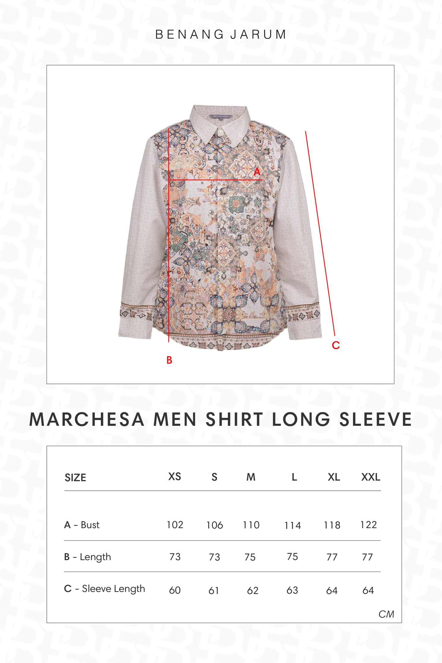 Marchesa Men Shirt Long Sleeve - Amber