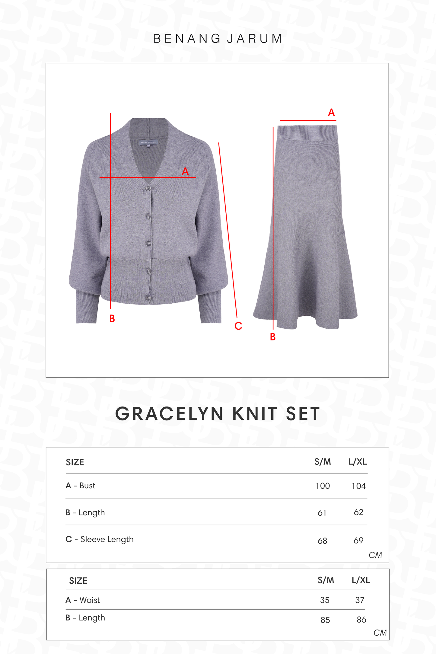 Gracelyn Knit Set - Grey