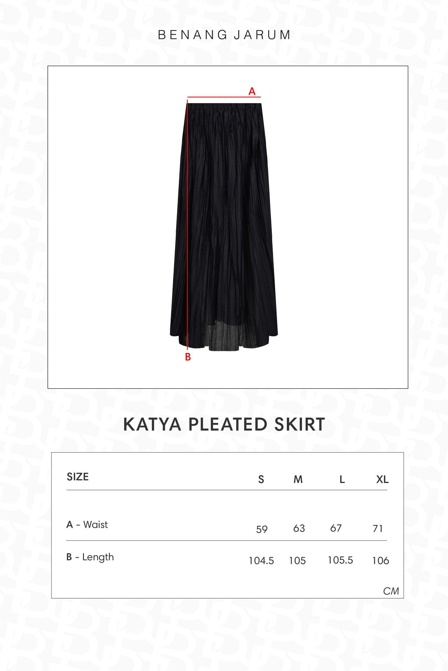 Katya Pleated Skirt - Black