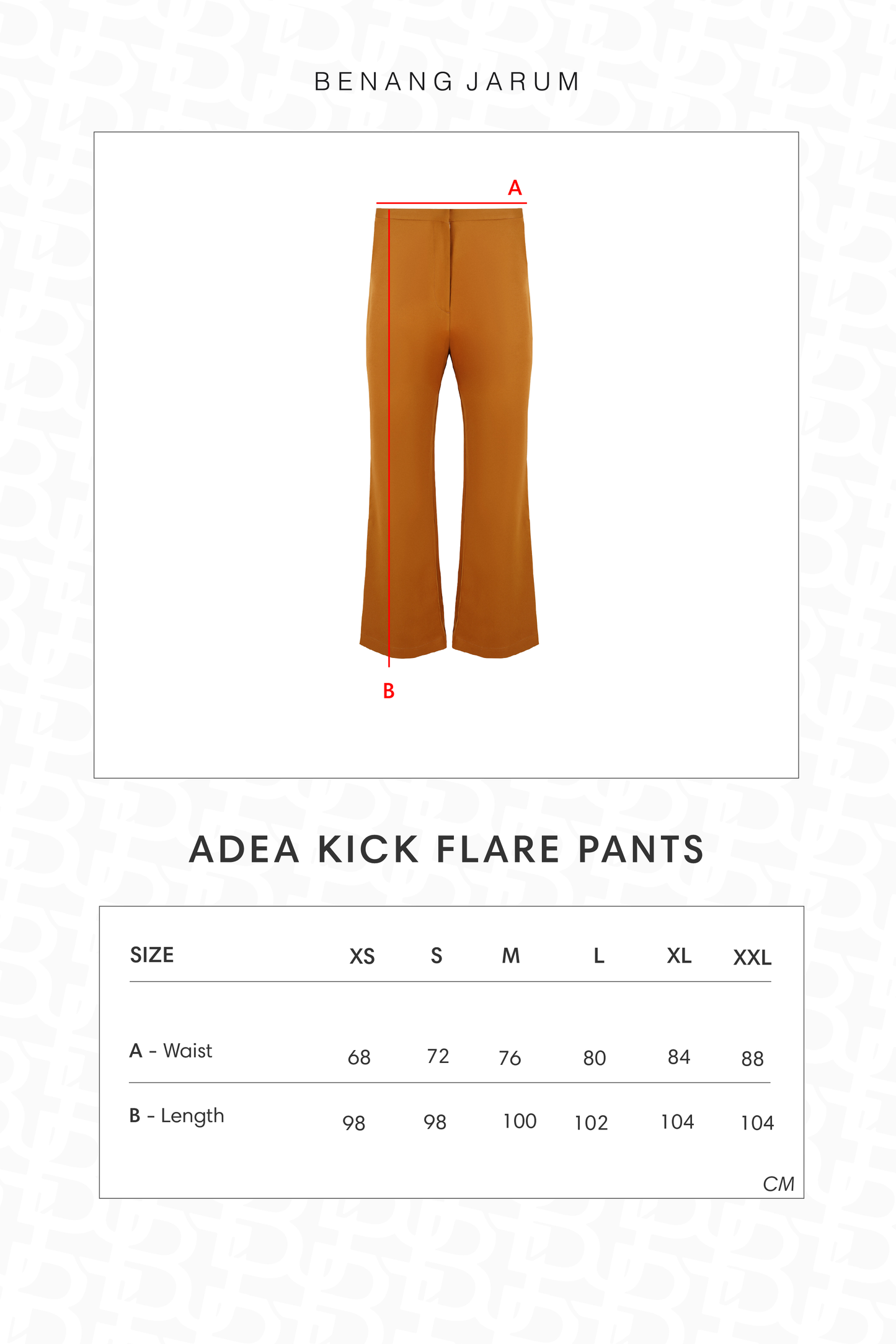 Adea Kick Flare Pants - Brown