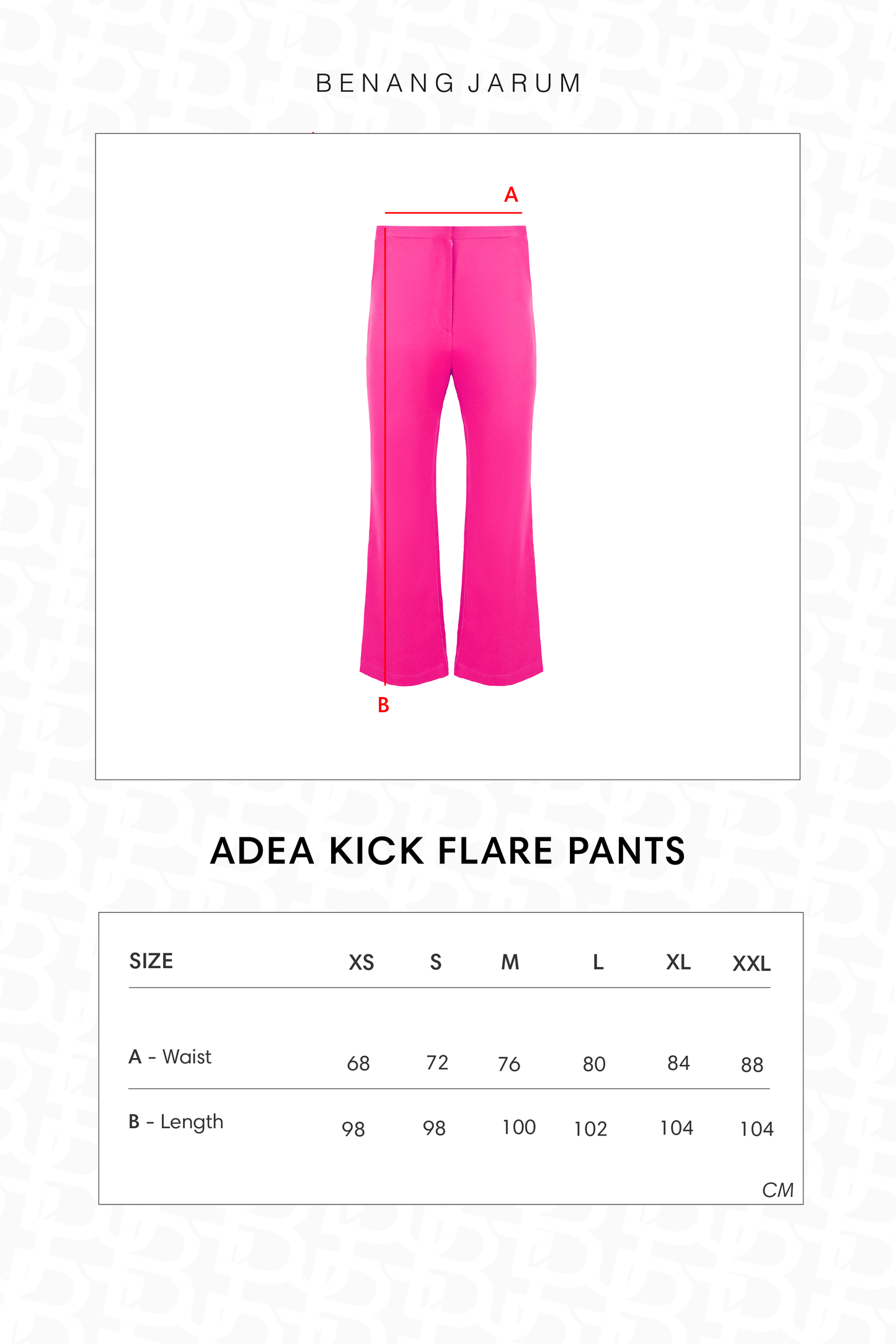 Adea Kick Flare Pants - Fuschia