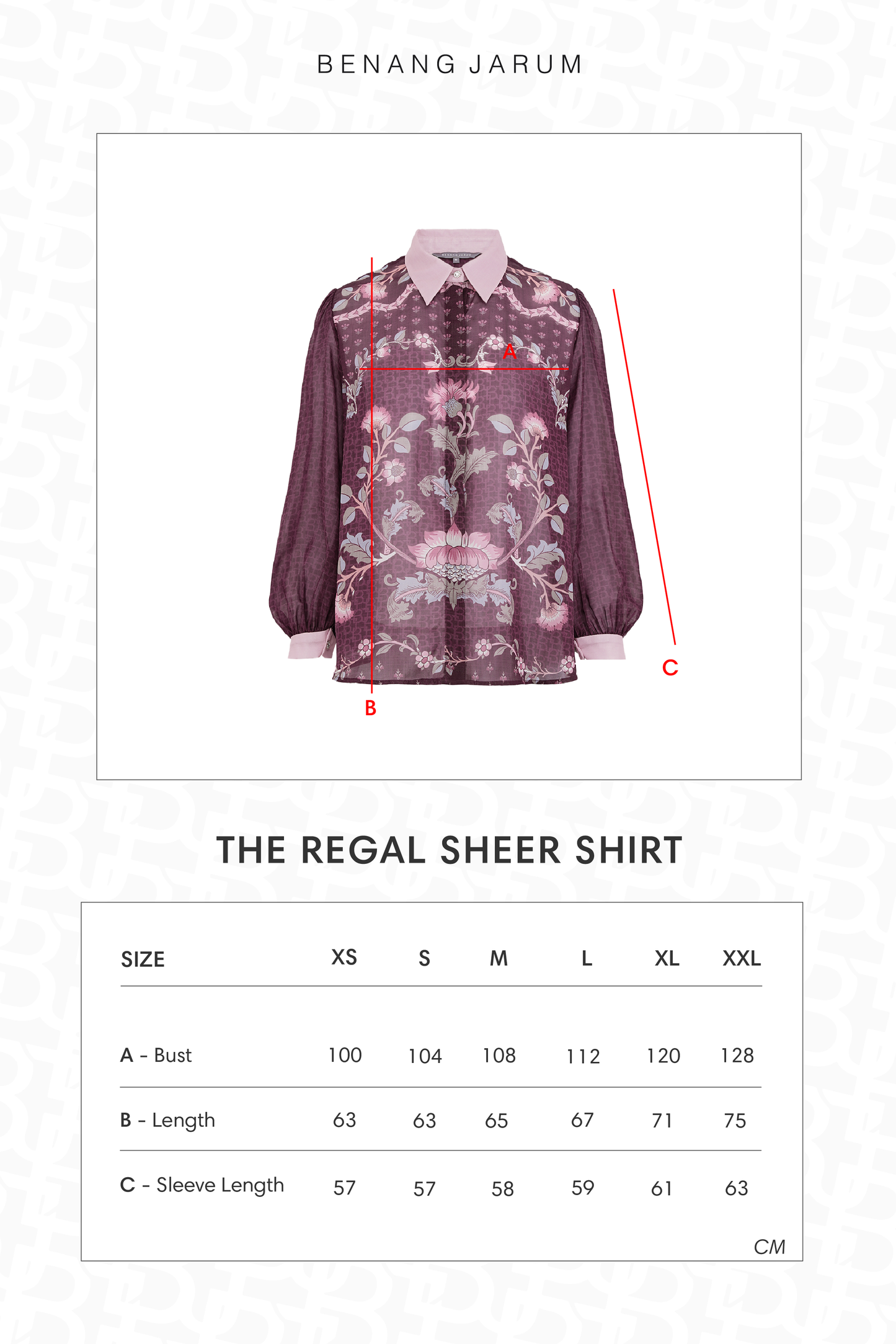 The Regal Sheer Shirt - Burgundy
