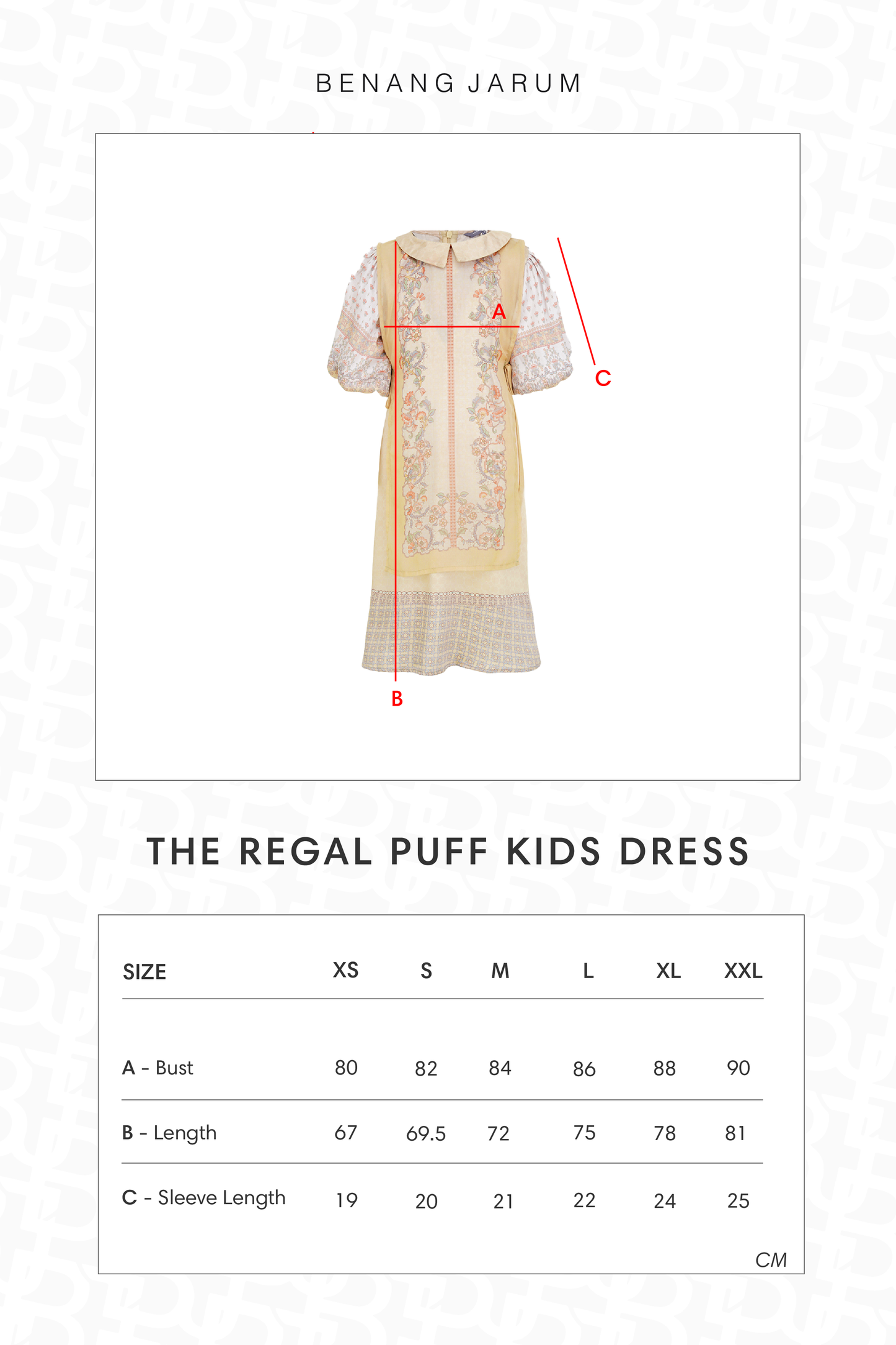 The Regal Puff Kids Dress - Sungold